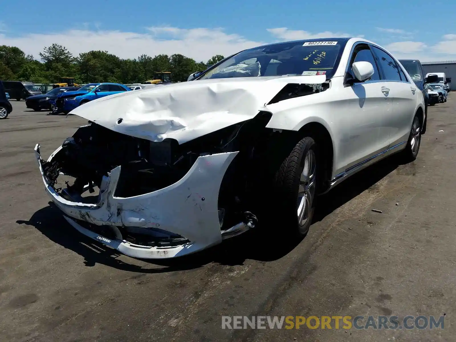 2 Photograph of a damaged car WDDUG6EB3LA510440 MERCEDES-BENZ S CLASS 2020