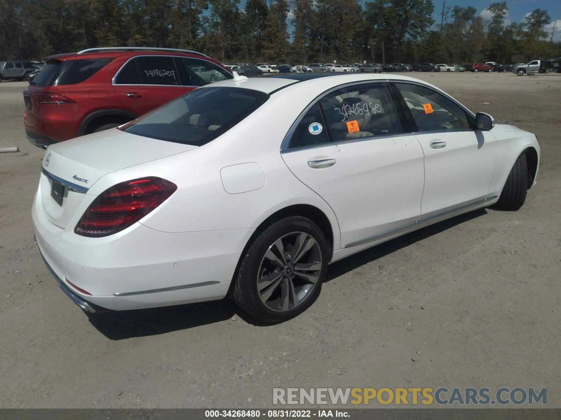 4 Photograph of a damaged car WDDUG6EB8LA509980 MERCEDES-BENZ S-CLASS 2020