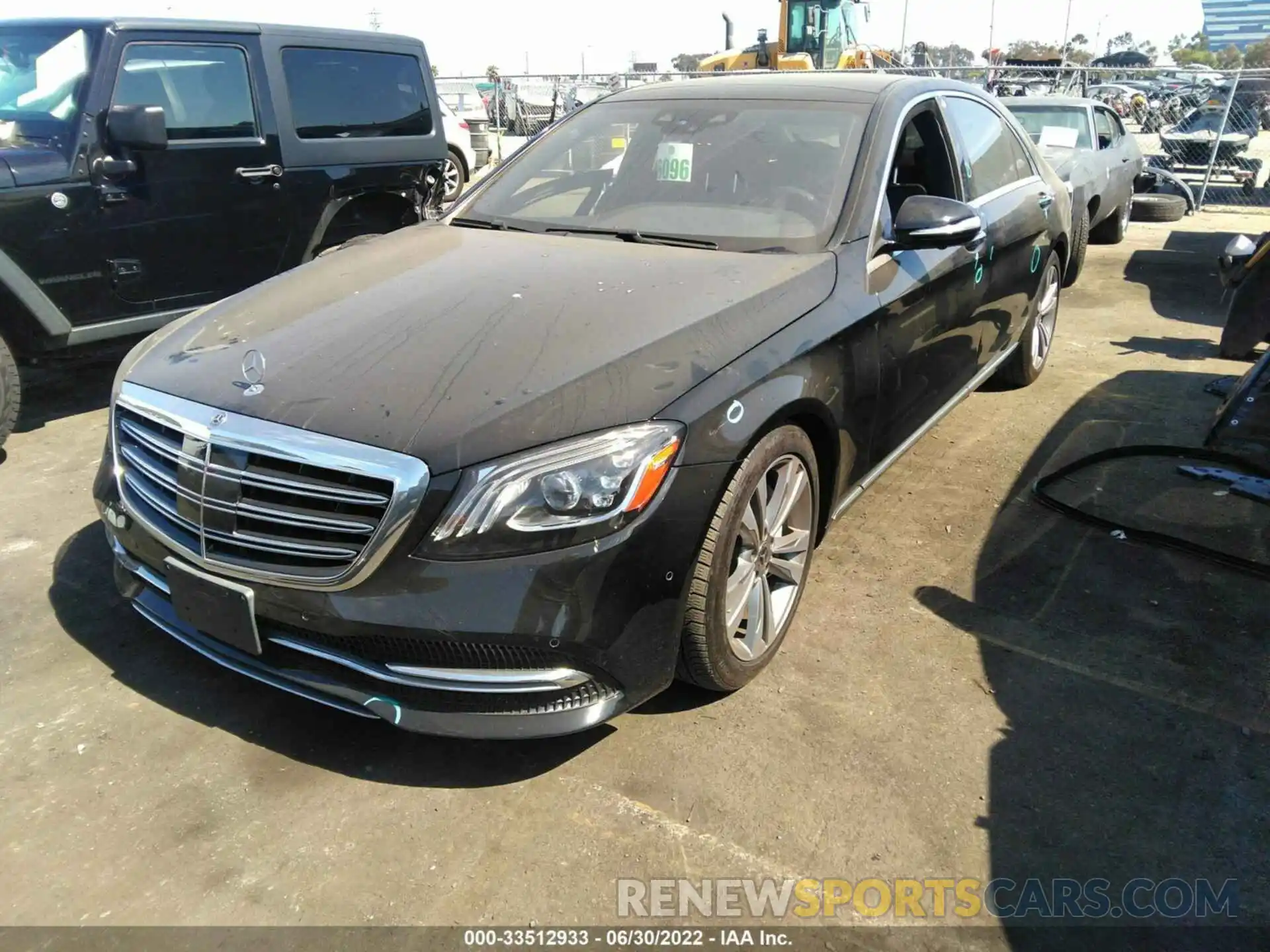 2 Photograph of a damaged car WDDUG6GB9LA508186 MERCEDES-BENZ S-CLASS 2020