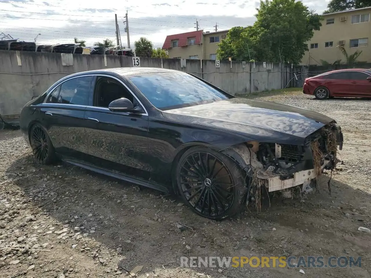 4 Photograph of a damaged car W1K6G7GB4MA042263 MERCEDES-BENZ S-CLASS 2021