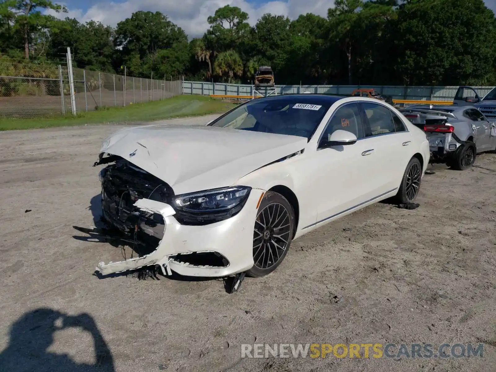 2 Photograph of a damaged car W1K6G7GB7MA039566 MERCEDES-BENZ S-CLASS 2021