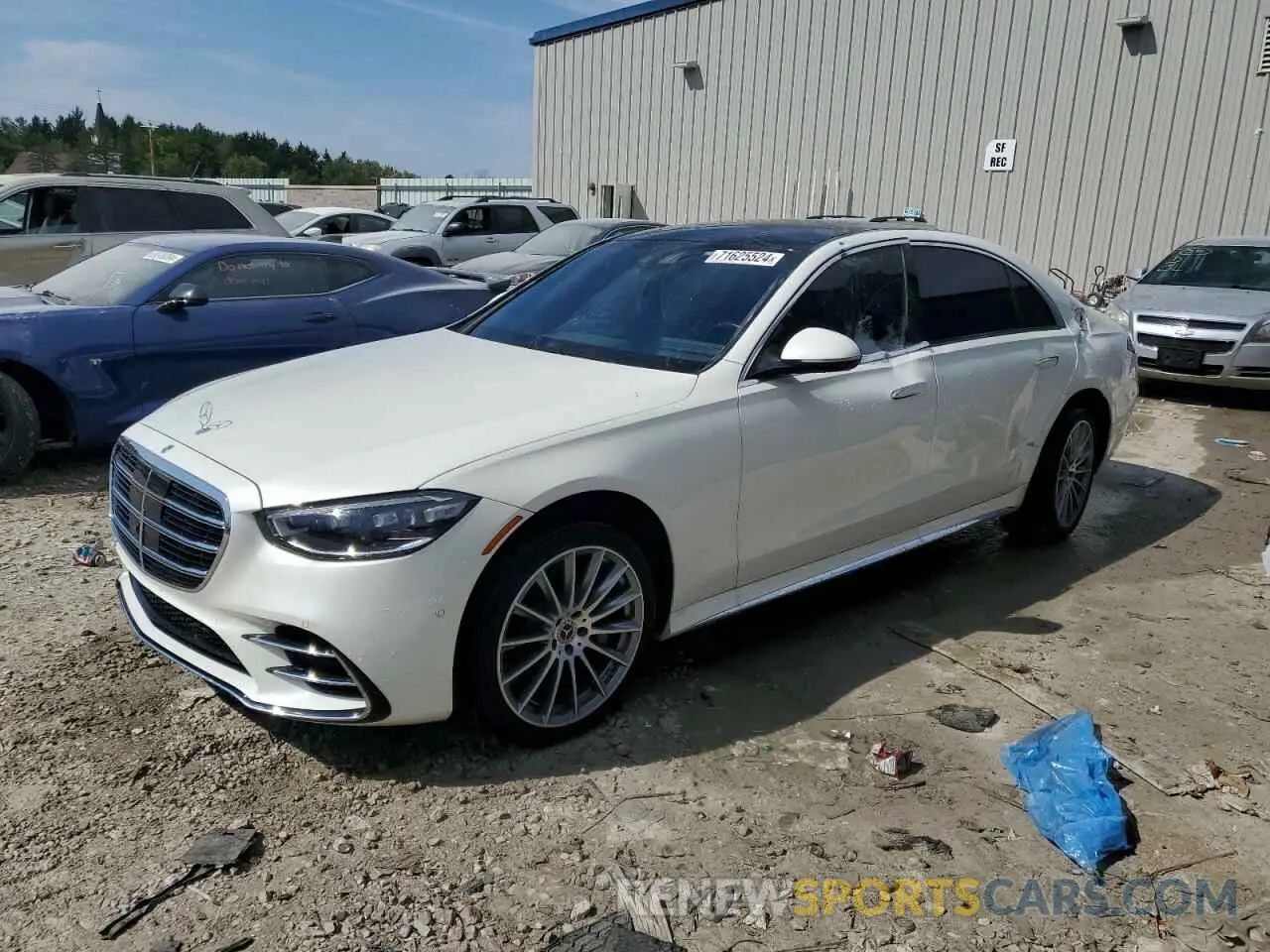 1 Photograph of a damaged car W1K6G6DB0NA163436 MERCEDES-BENZ S-CLASS 2022