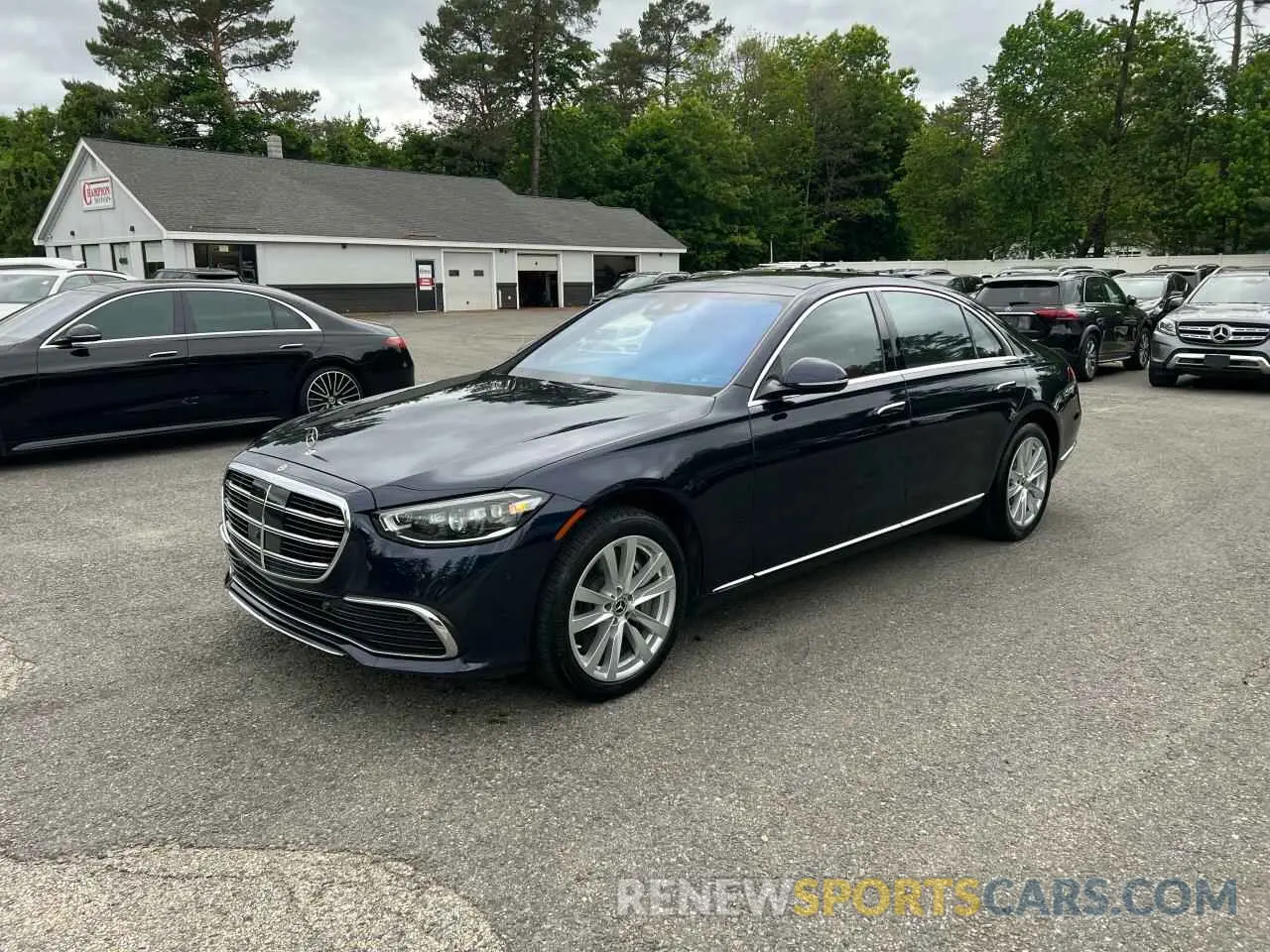 2 Photograph of a damaged car W1K6G6DB2NA068179 MERCEDES-BENZ S-CLASS 2022