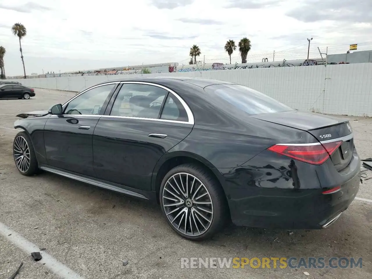 2 Photograph of a damaged car W1K6G6DB5NA159351 MERCEDES-BENZ S-CLASS 2022