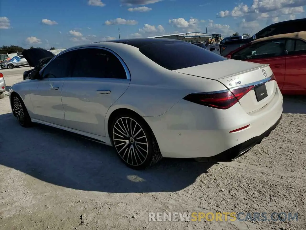 2 Photograph of a damaged car W1K6G6DB7NA119871 MERCEDES-BENZ S-CLASS 2022