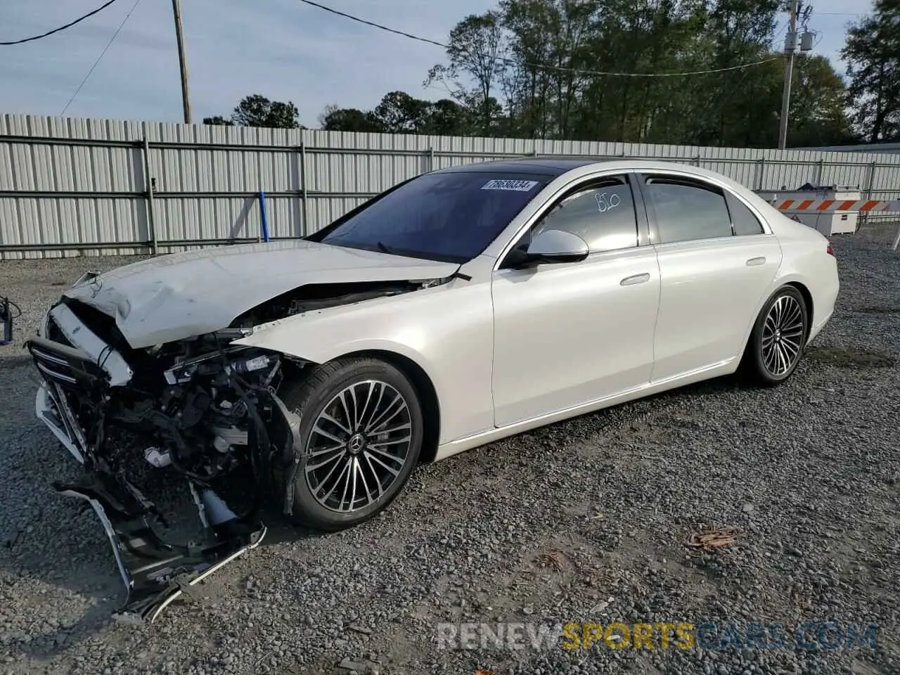 1 Photograph of a damaged car W1K6G7GB1NA130267 MERCEDES-BENZ S-CLASS 2022