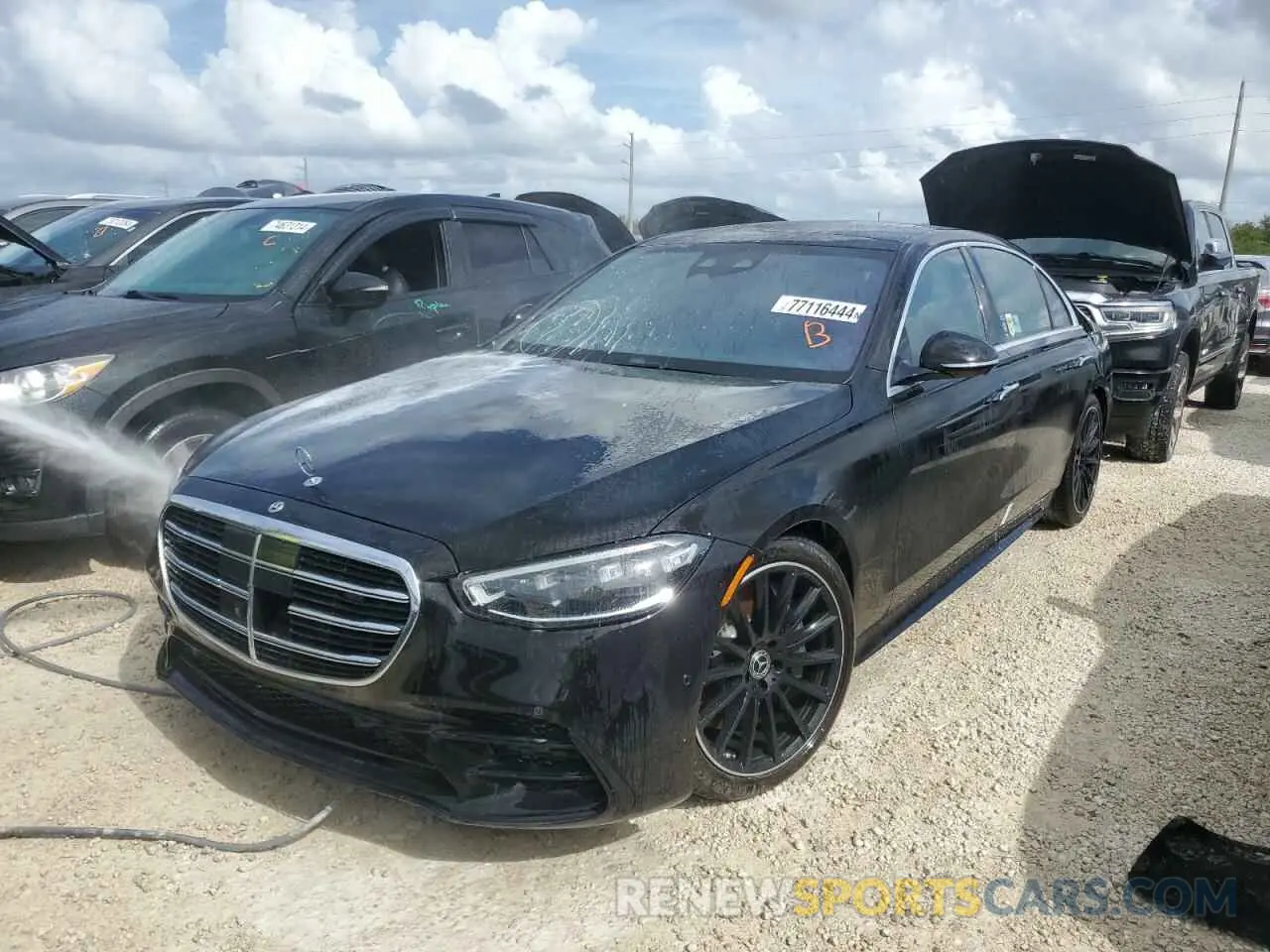 1 Photograph of a damaged car W1K6G7GB9NA129982 MERCEDES-BENZ S-CLASS 2022