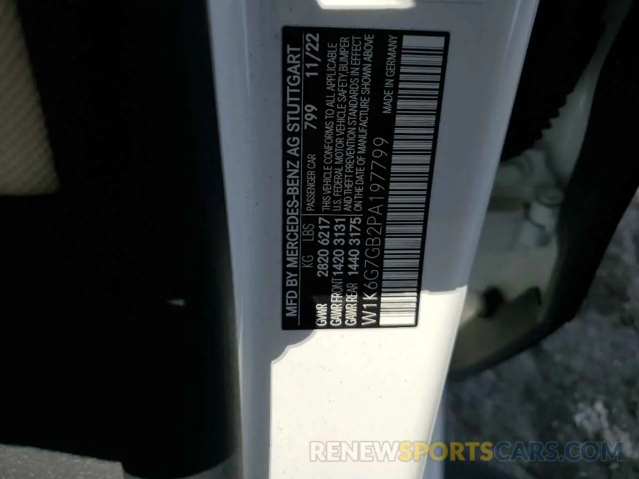 12 Photograph of a damaged car W1K6G7GB2PA197799 MERCEDES-BENZ S-CLASS 2023