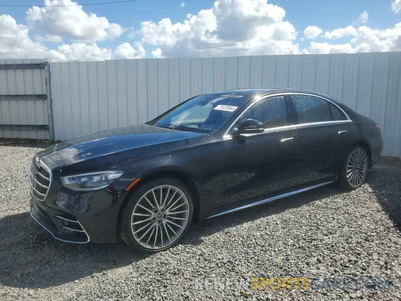 1 Photograph of a damaged car W1K6G7GB3PA170109 MERCEDES-BENZ S-CLASS 2023