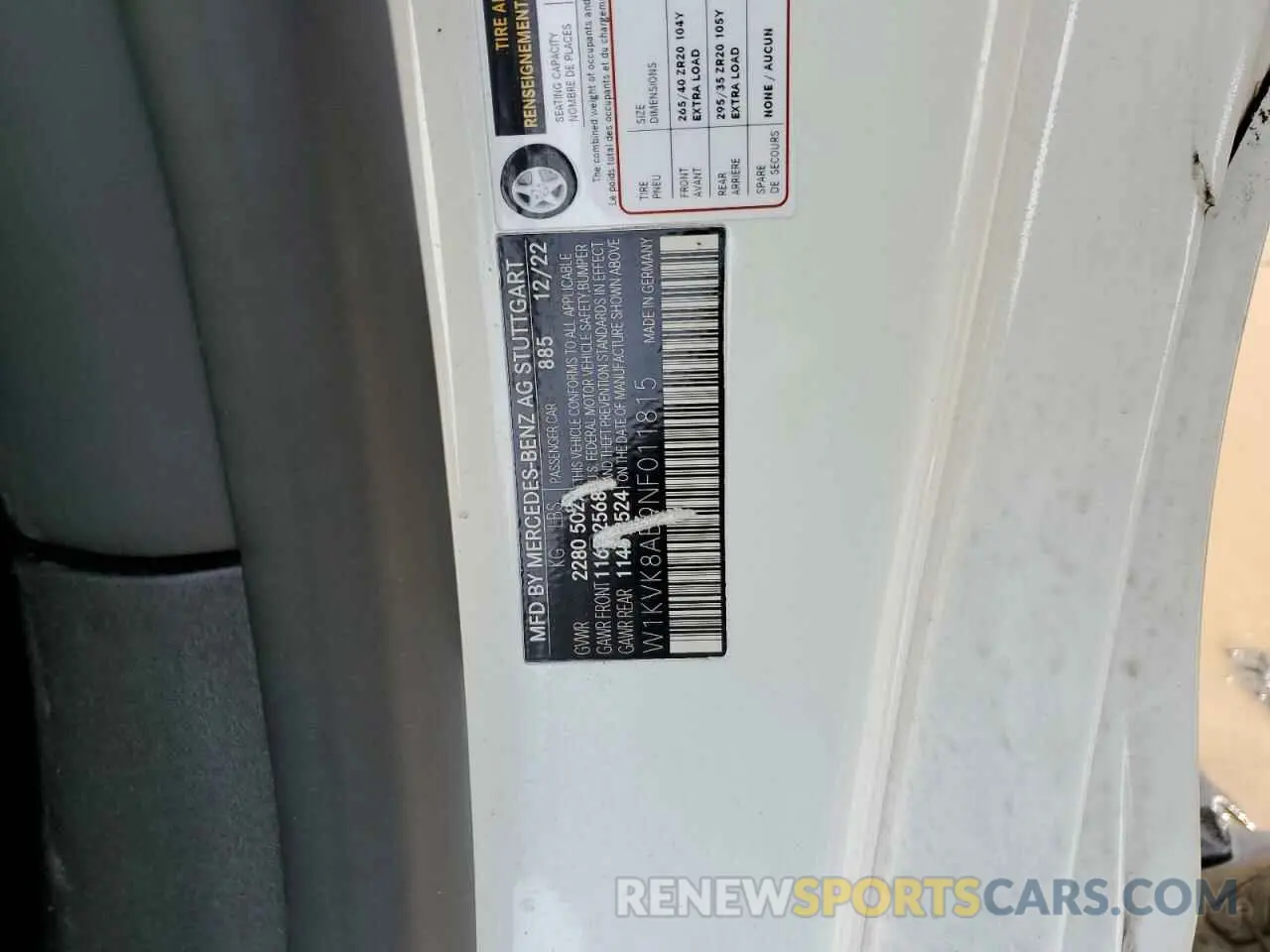 14 Photograph of a damaged car W1KVK8AB9NF011815 MERCEDES-BENZ SL-CLASS 2022