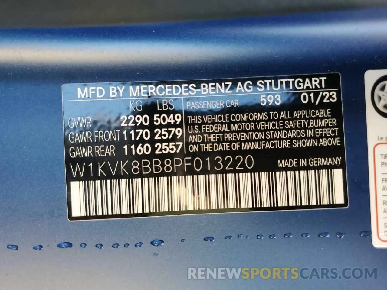 12 Photograph of a damaged car W1KVK8BB8PF013220 MERCEDES-BENZ SL-CLASS 2023