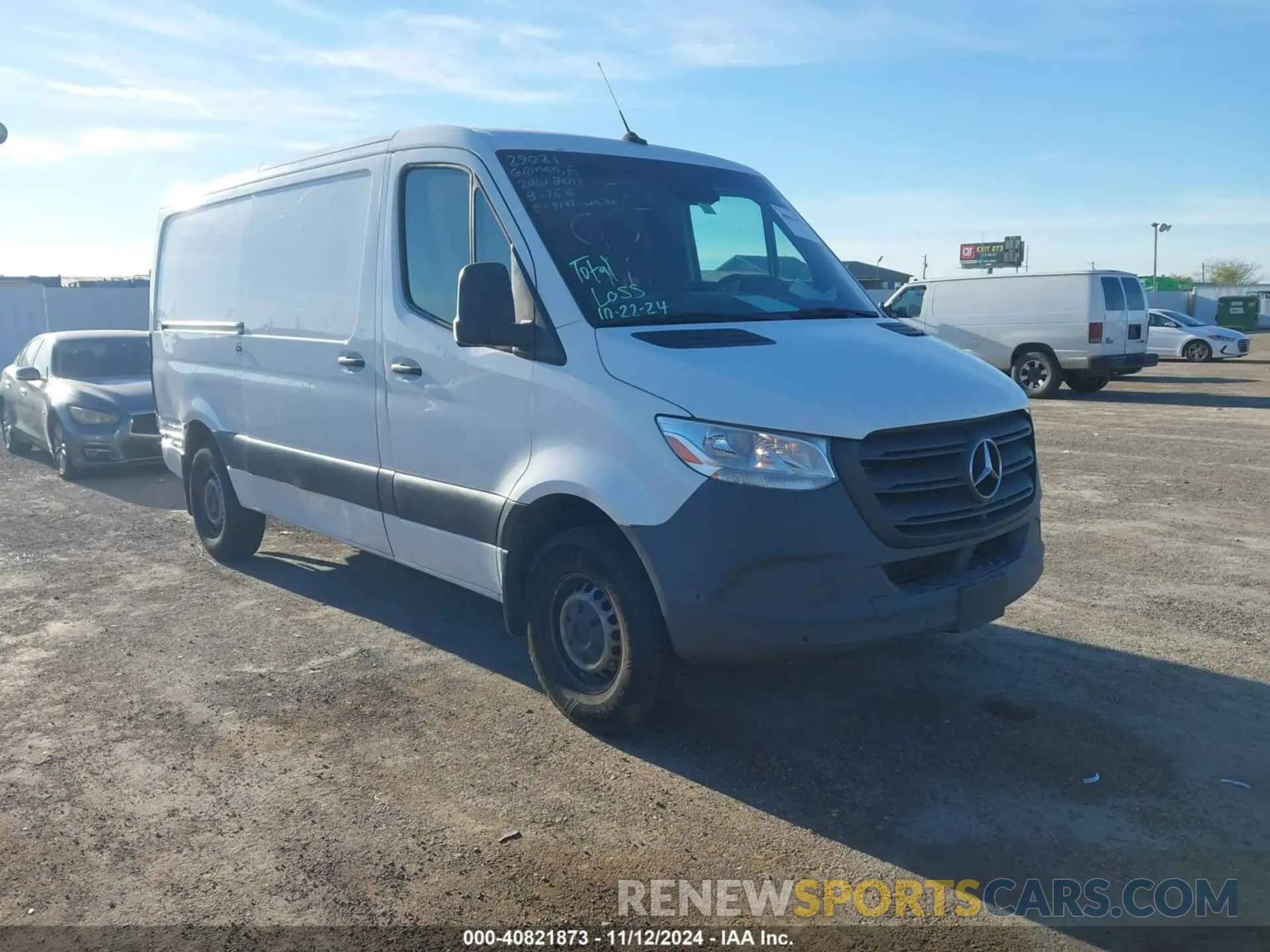 1 Photograph of a damaged car W1Y70BGY9LT038220 MERCEDES-BENZ SPRINTER 1500 2020