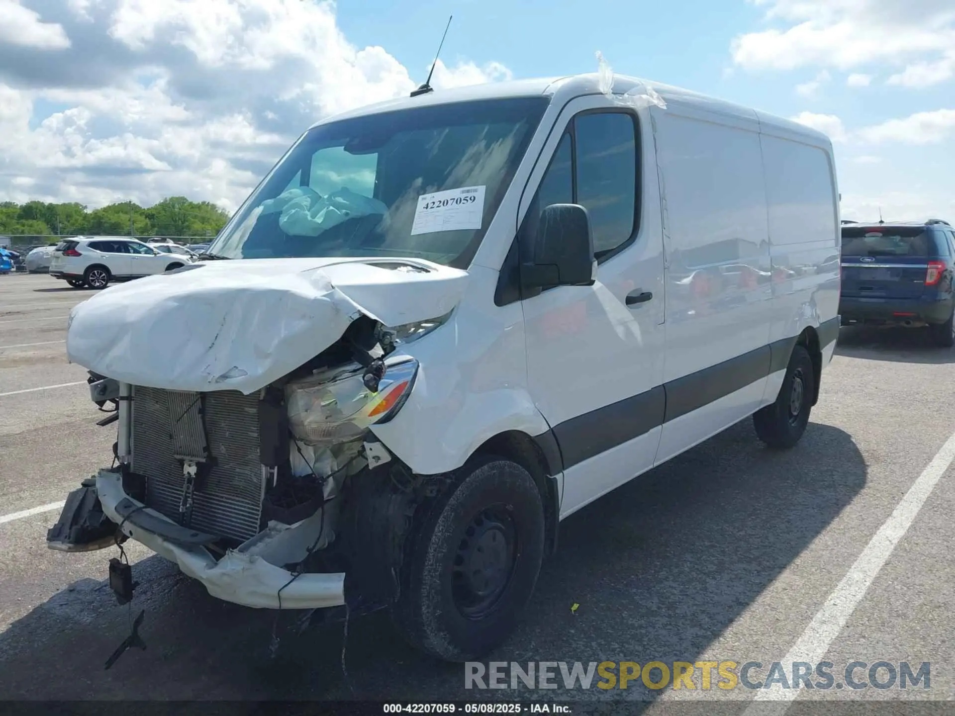 2 Photograph of a damaged car W1Y70BGY9NT088568 MERCEDES-BENZ SPRINTER 1500 2022