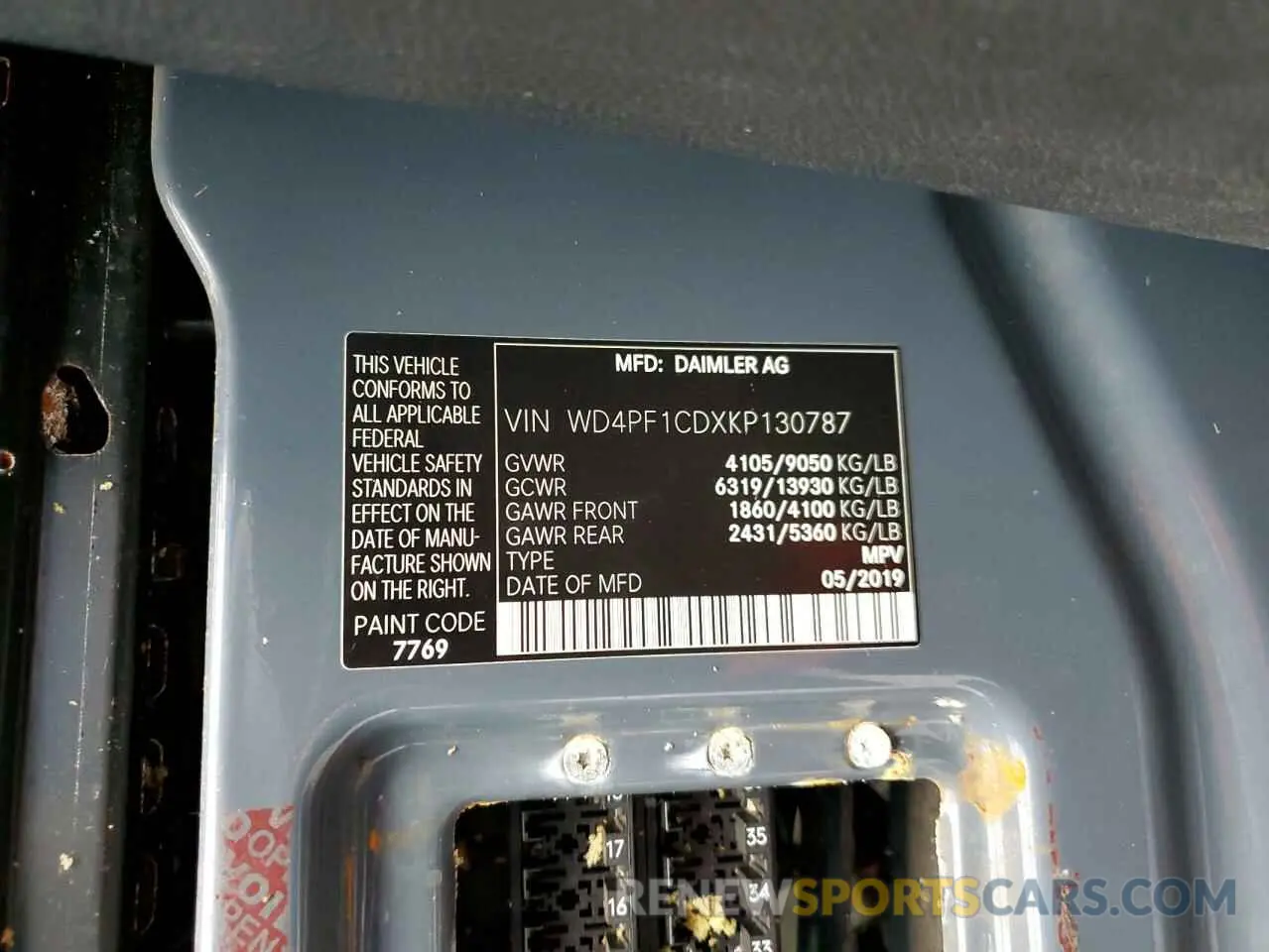 14 Photograph of a damaged car WD4PF1CDXKP130787 MERCEDES-BENZ SPRINTER 2019