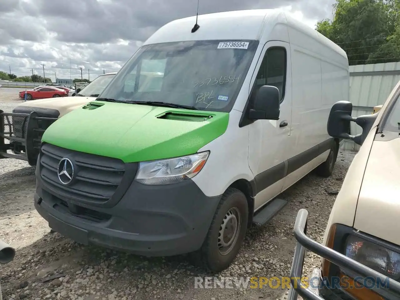 1 Photograph of a damaged car W1Y4ECHY8MT058906 MERCEDES-BENZ SPRINTER 2021