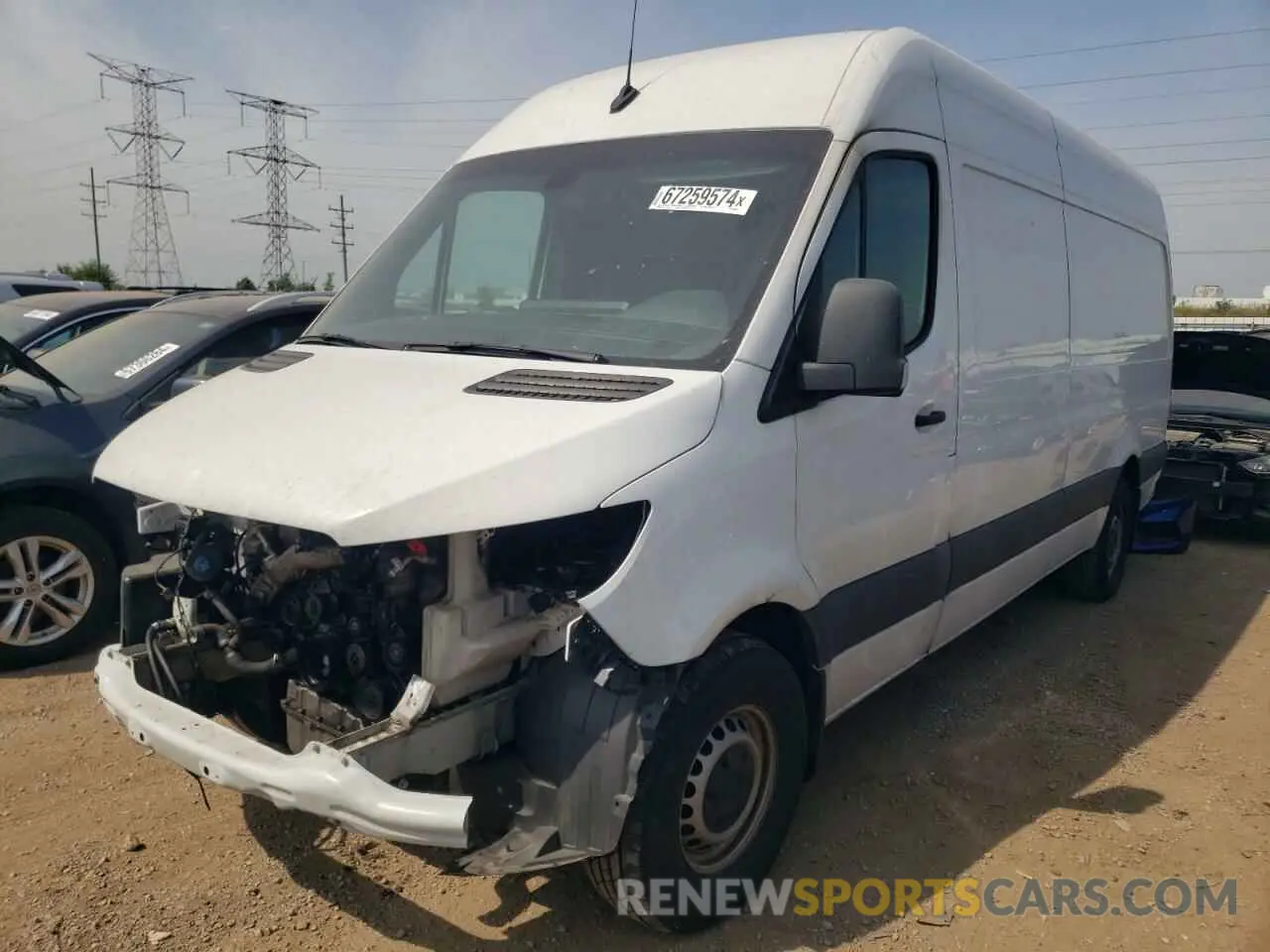 1 Photograph of a damaged car W1Y4ECHY9MT067999 MERCEDES-BENZ SPRINTER 2021