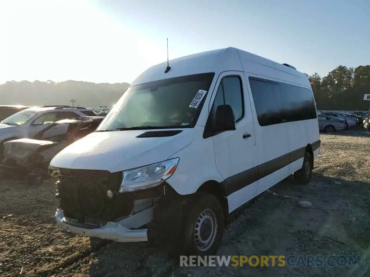 2 Photograph of a damaged car W1Z4EGHY1MT077509 MERCEDES-BENZ SPRINTER 2021