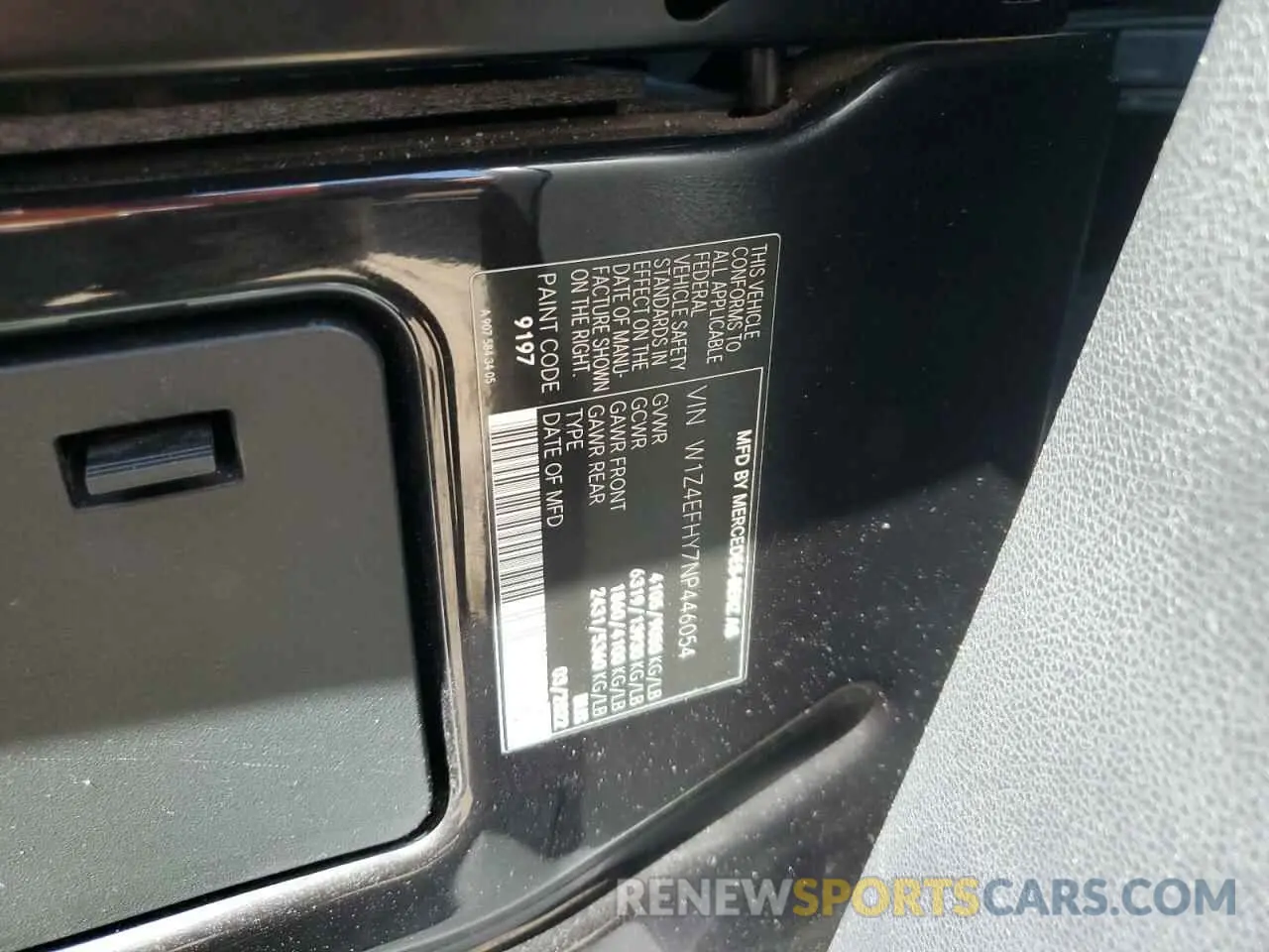 13 Photograph of a damaged car W1Z4EFHY7NP446054 MERCEDES-BENZ SPRINTER 2022