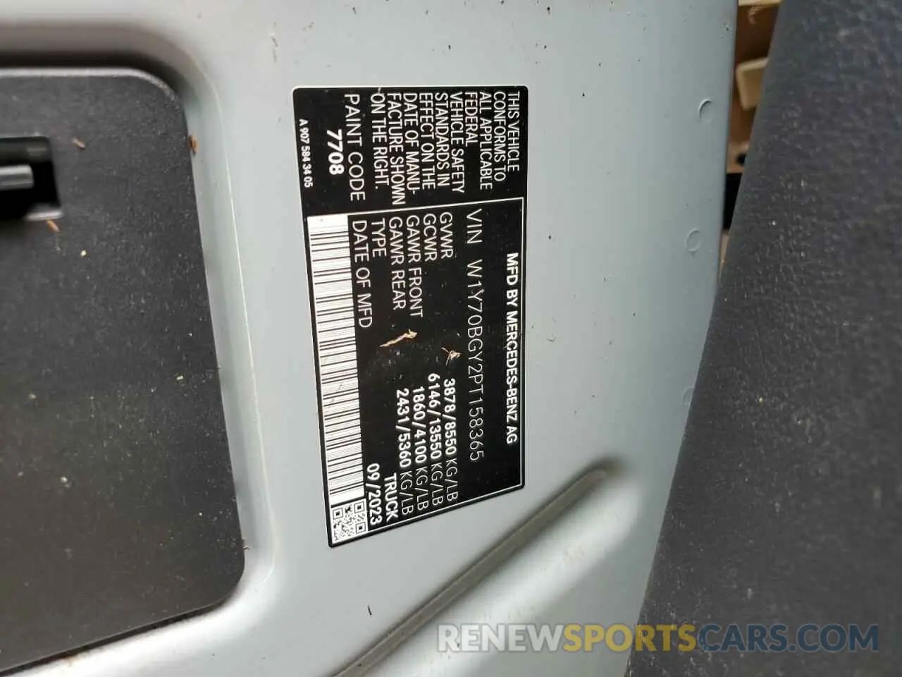 14 Photograph of a damaged car W1Y70BGY2PT158365 MERCEDES-BENZ SPRINTER 2023