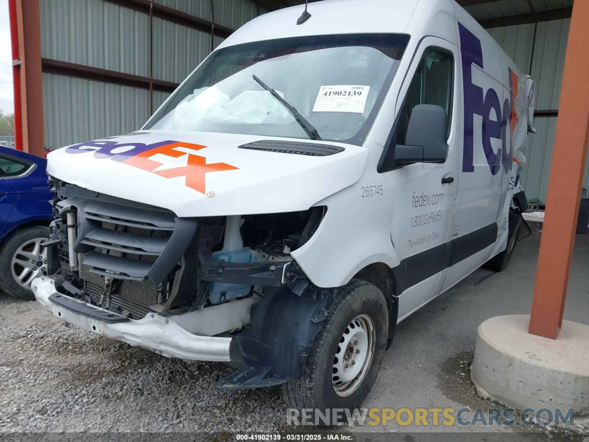 2 Photograph of a damaged car WD3PF1CD7KP105950 MERCEDES-BENZ SPRINTER 2500 2019