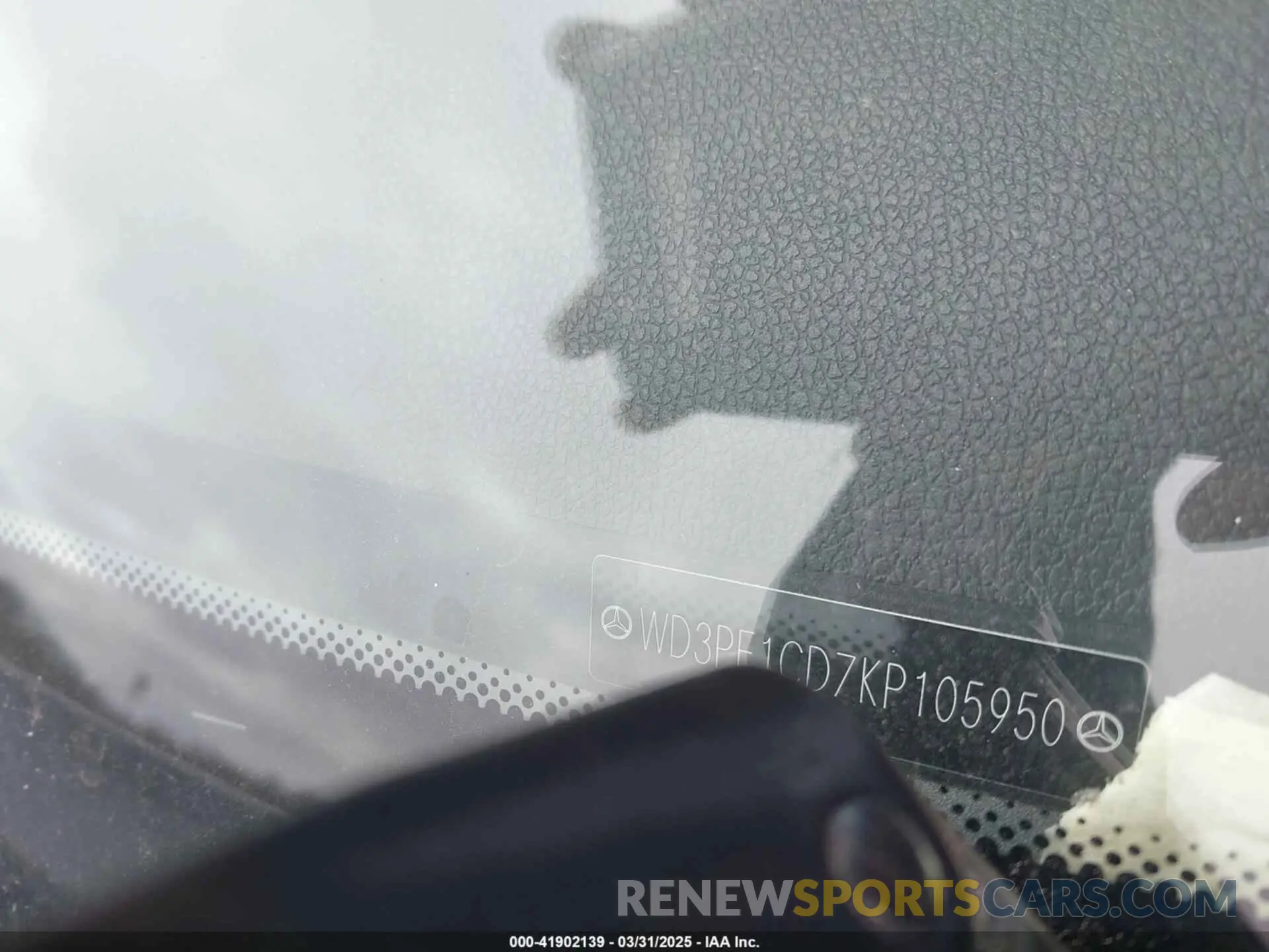 9 Photograph of a damaged car WD3PF1CD7KP105950 MERCEDES-BENZ SPRINTER 2500 2019