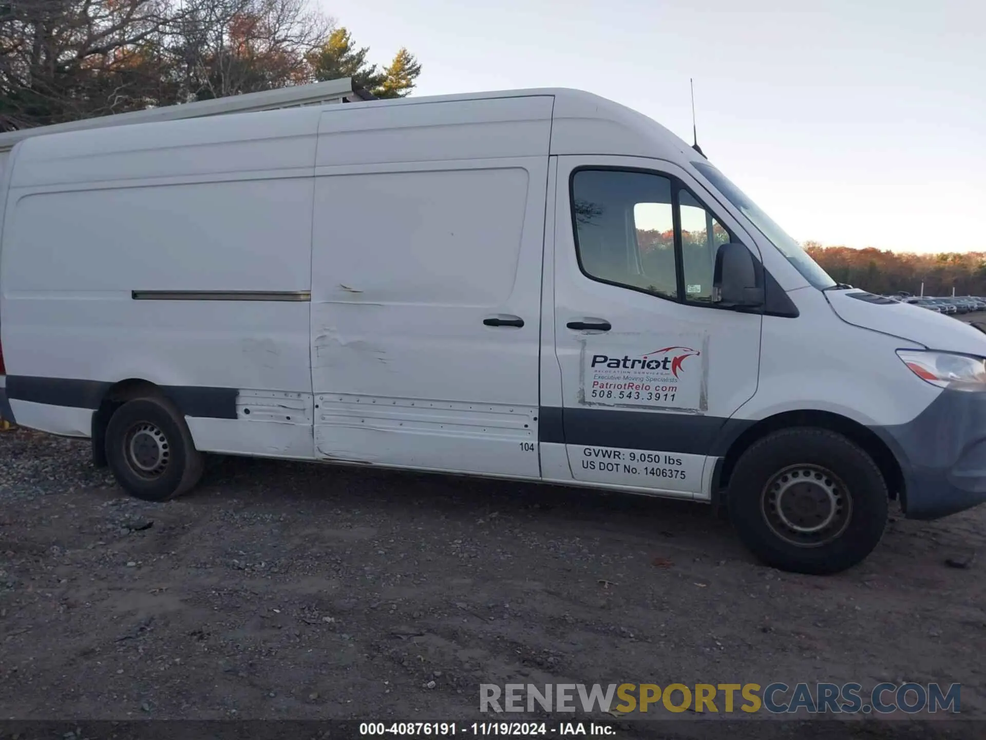 13 Photograph of a damaged car WD4PF1CD0KT011539 MERCEDES-BENZ SPRINTER 2500 2019