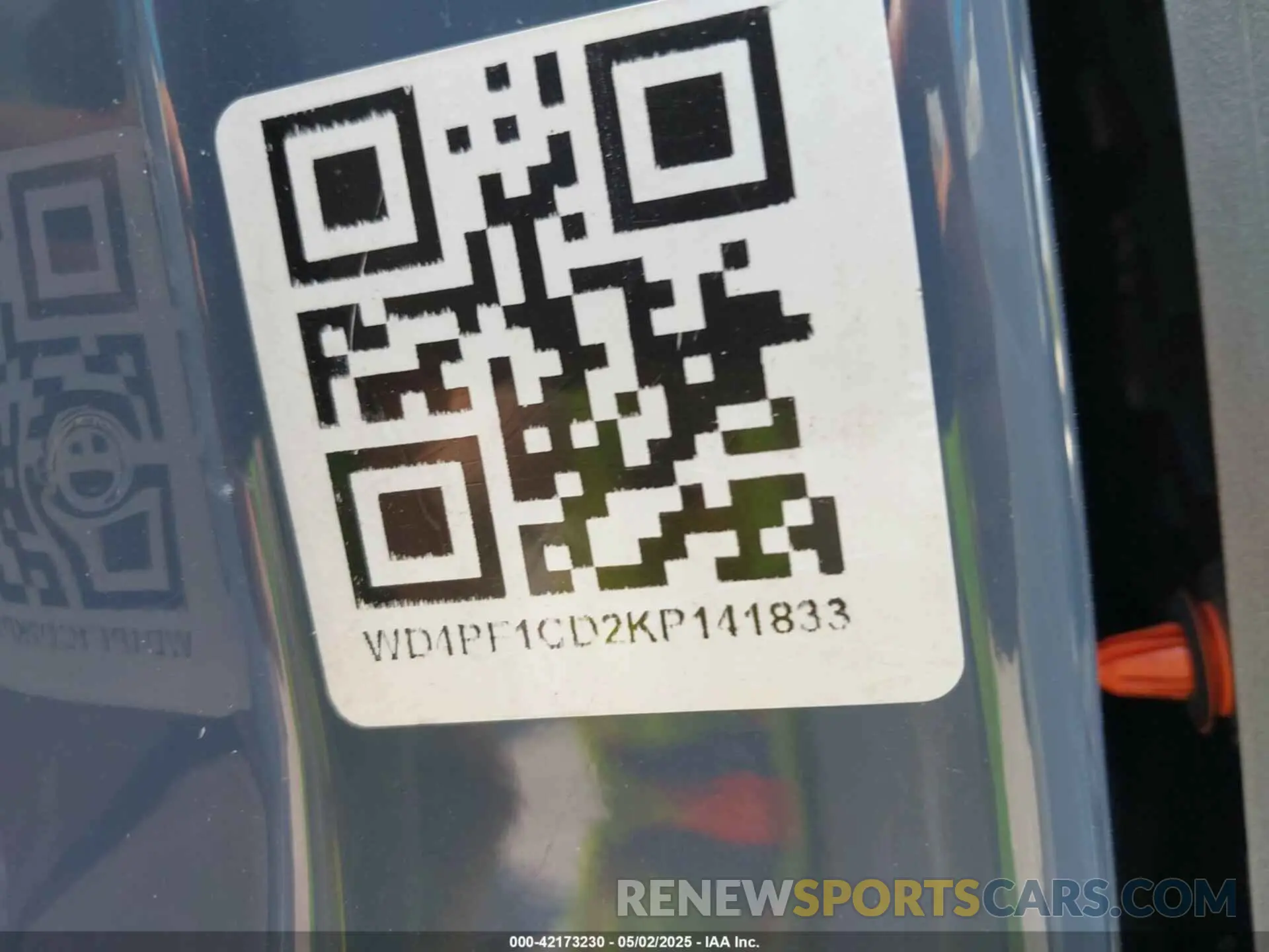 9 Photograph of a damaged car WD4PF1CD2KP141833 MERCEDES-BENZ SPRINTER 2500 2019
