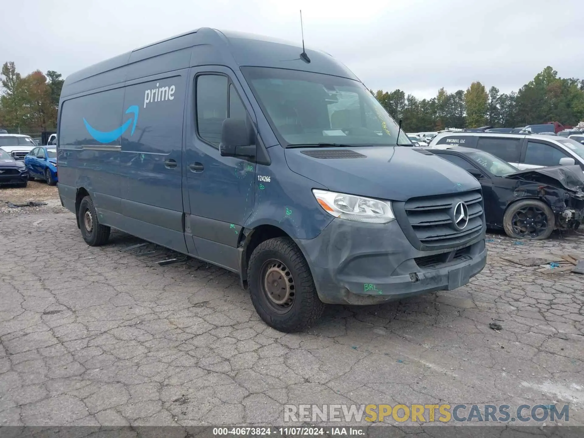 1 Photograph of a damaged car WD4PF1CD8KT006377 MERCEDES-BENZ SPRINTER 2500 2019
