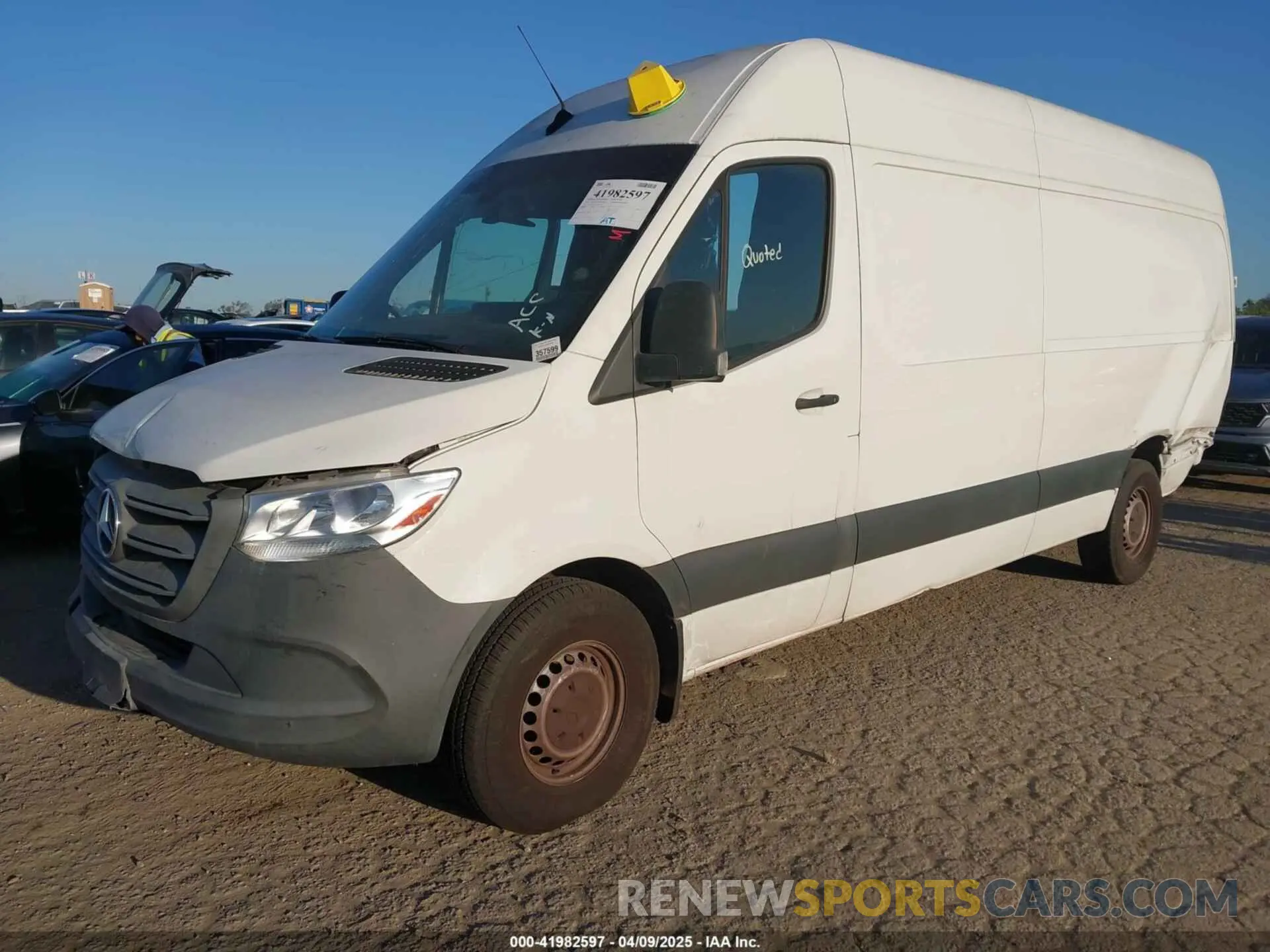 2 Photograph of a damaged car W1W4ECHY3LT034942 MERCEDES-BENZ SPRINTER 2500 2020