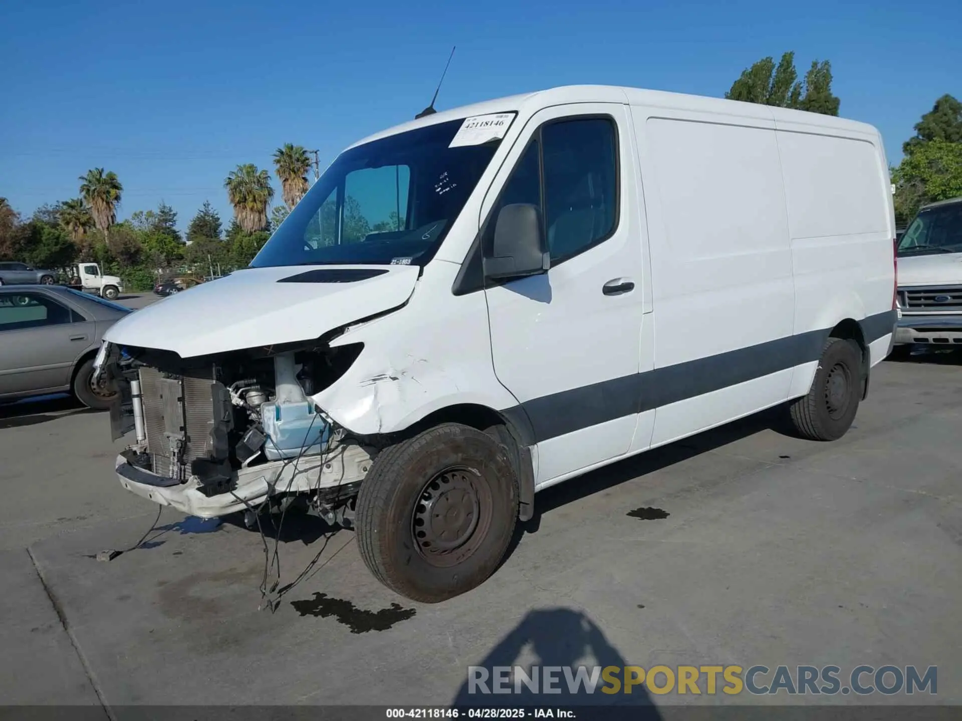 2 Photograph of a damaged car W1Y4EBHY8MT075330 MERCEDES-BENZ SPRINTER 2500 2021