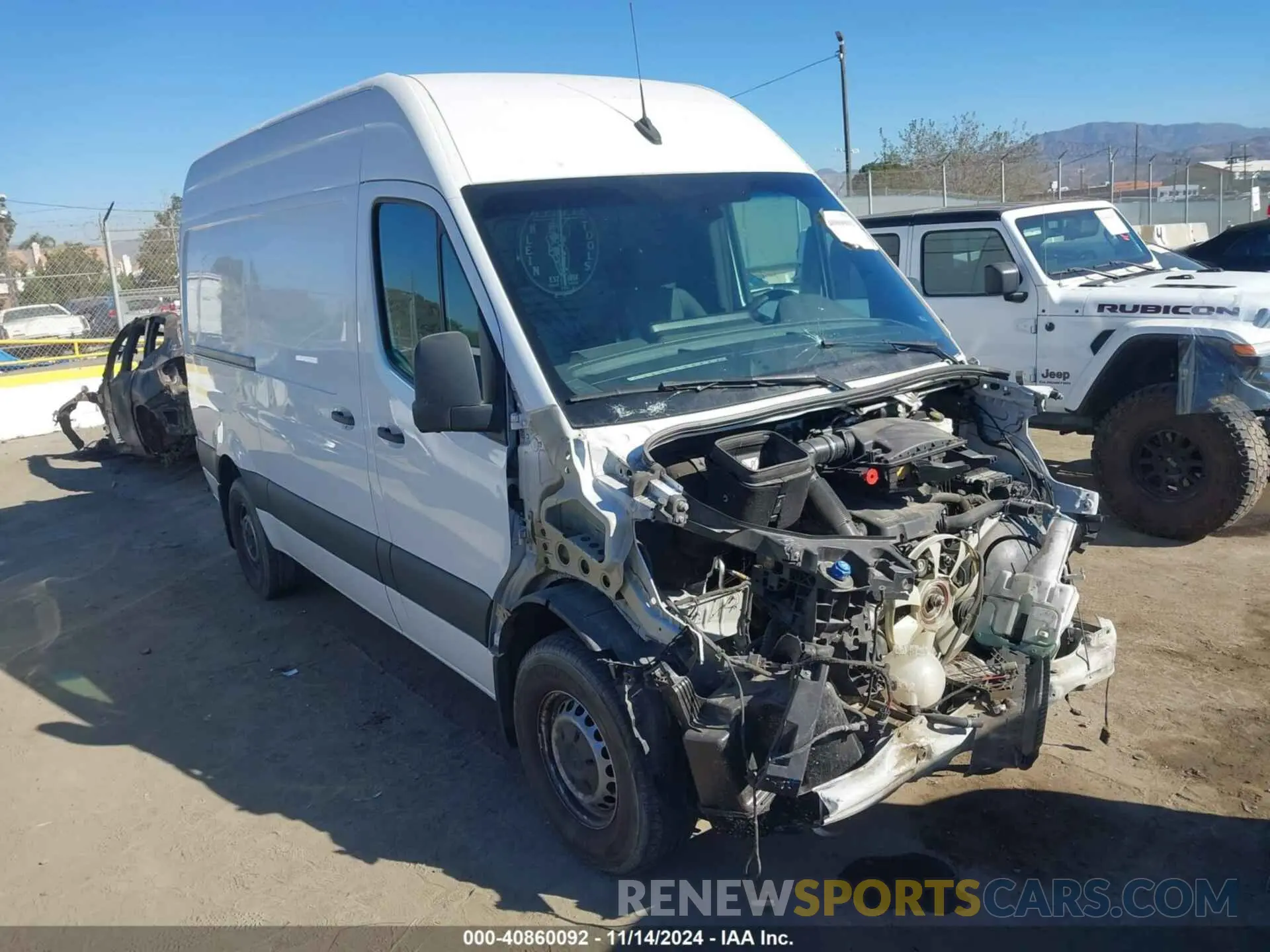 1 Photograph of a damaged car W1Y4DBHY4NT098690 MERCEDES-BENZ SPRINTER 2500 2022
