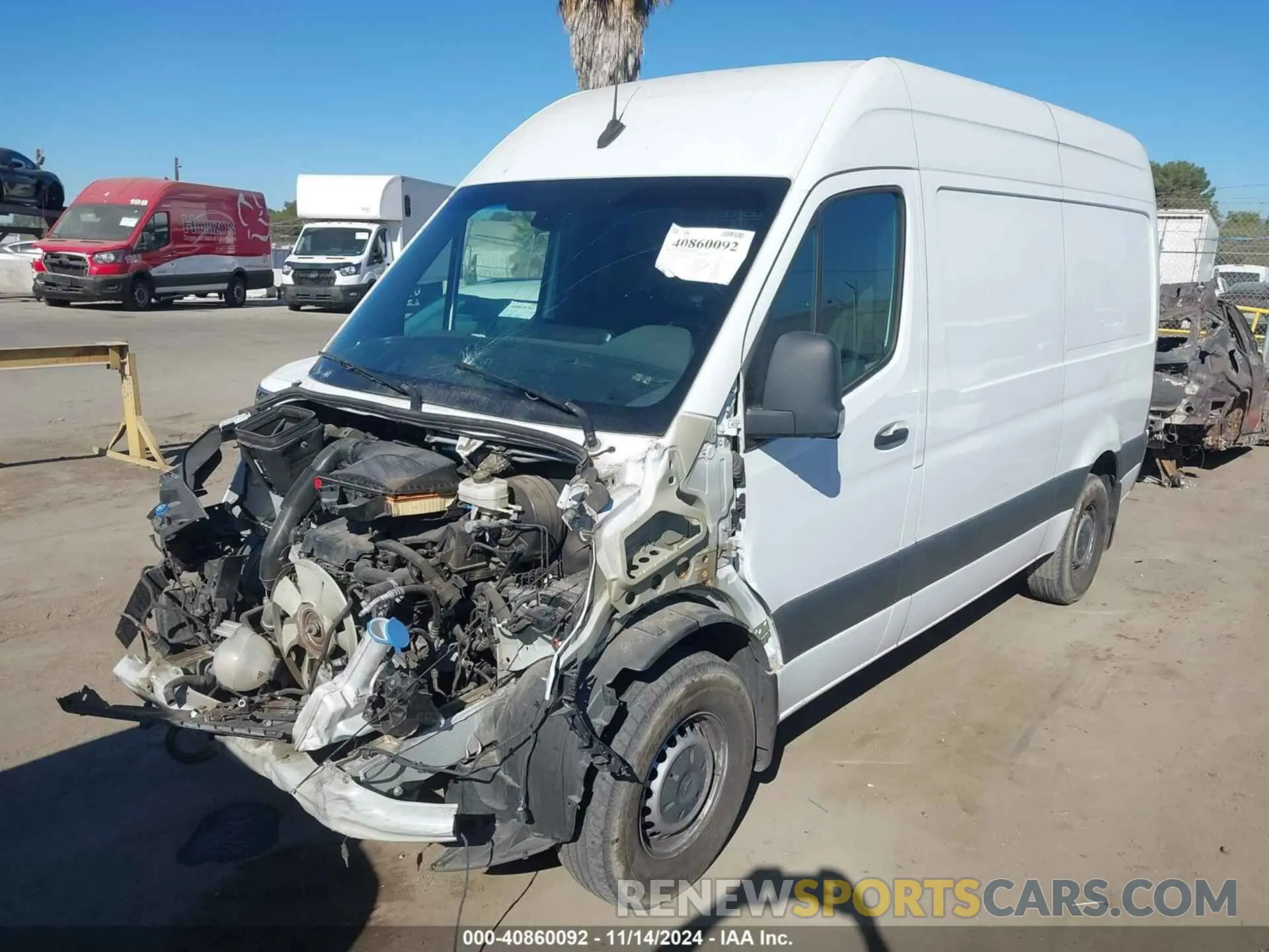 2 Photograph of a damaged car W1Y4DBHY4NT098690 MERCEDES-BENZ SPRINTER 2500 2022
