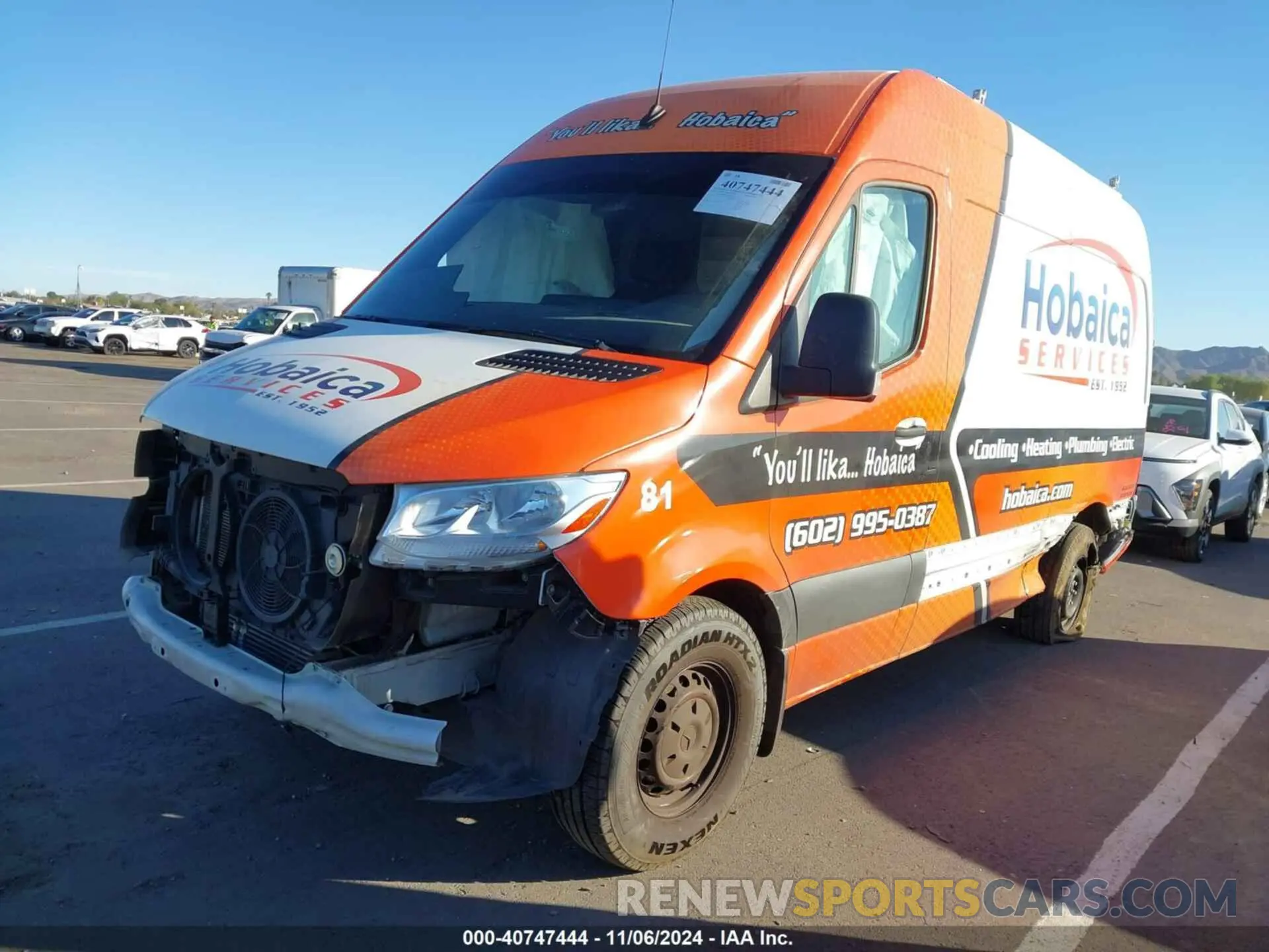 2 Photograph of a damaged car W1Y4DBHY8NT090947 MERCEDES-BENZ SPRINTER 2500 2022