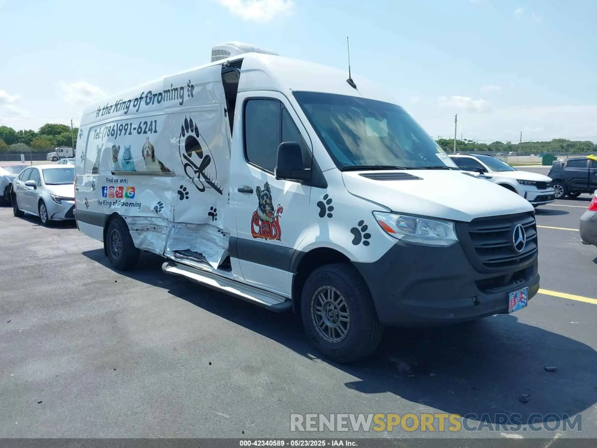 1 Photograph of a damaged car W1Y4DDHY6NT084561 MERCEDES-BENZ SPRINTER 2500 2022