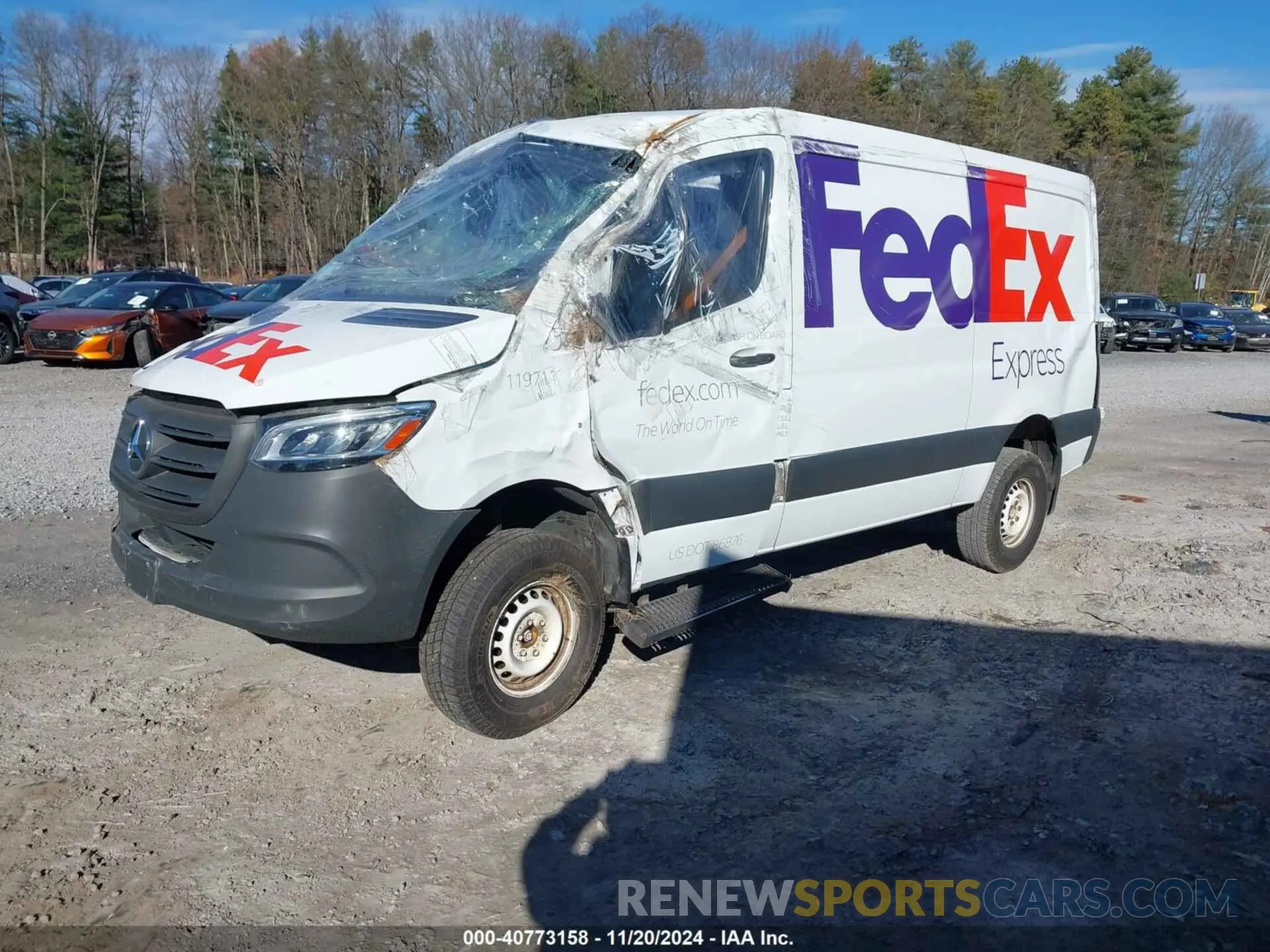 2 Photograph of a damaged car W1Y4EBVY3NT095300 MERCEDES-BENZ SPRINTER 2500 2022