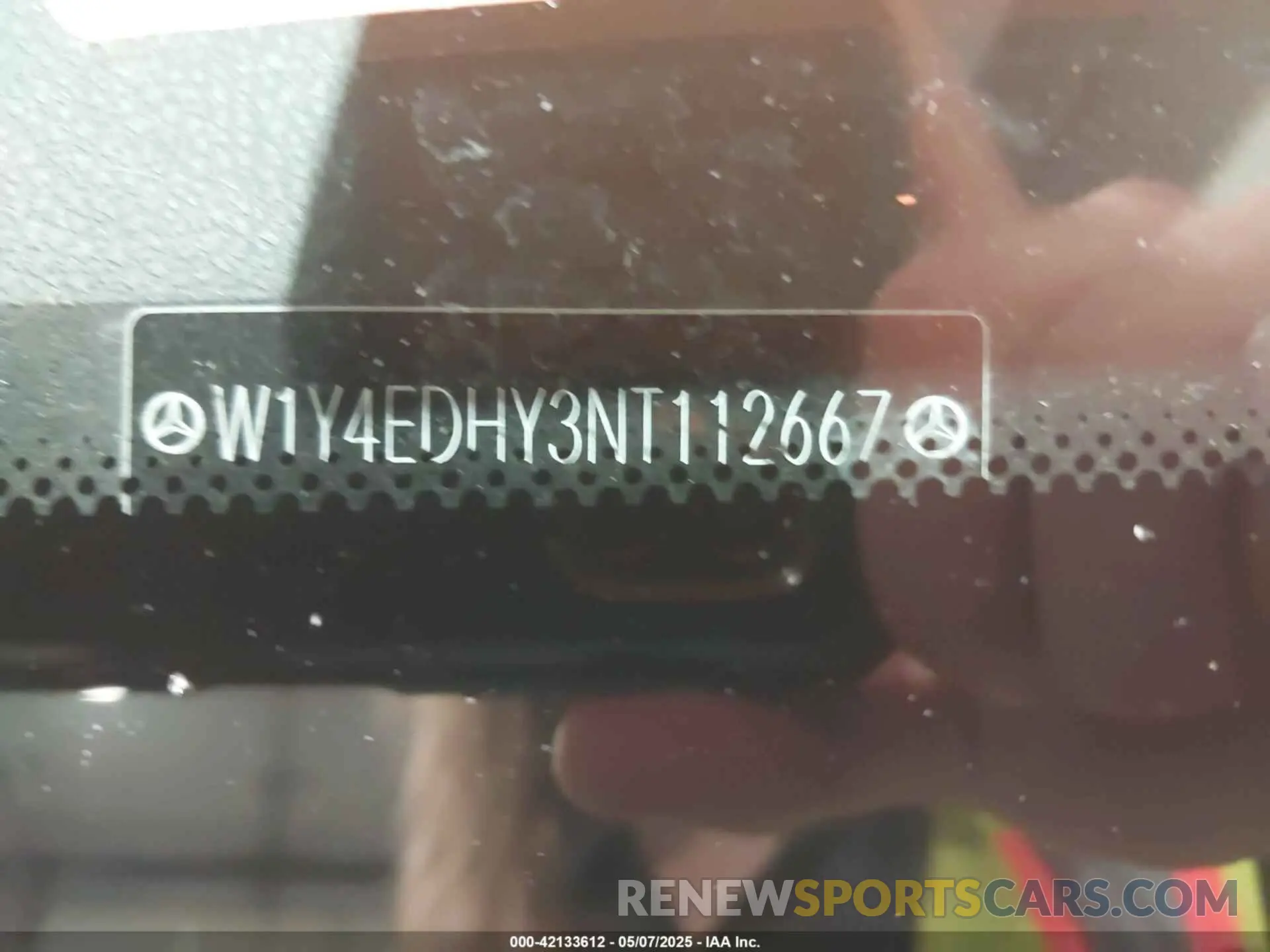 9 Photograph of a damaged car W1Y4EDHY3NT112667 MERCEDES-BENZ SPRINTER 2500 2022