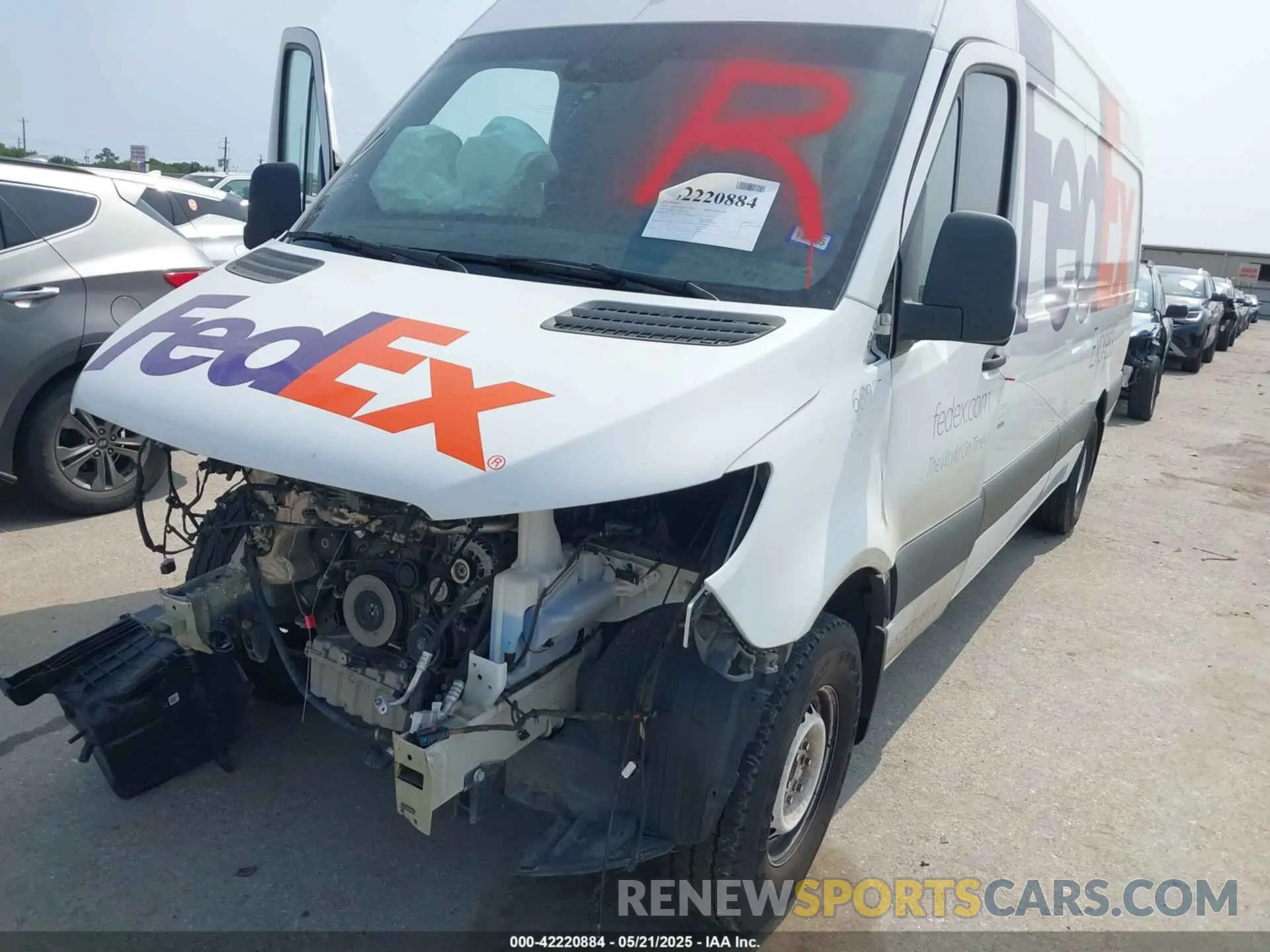 2 Photograph of a damaged car W1Y4KCHY7PT145791 MERCEDES-BENZ SPRINTER 2500 2023