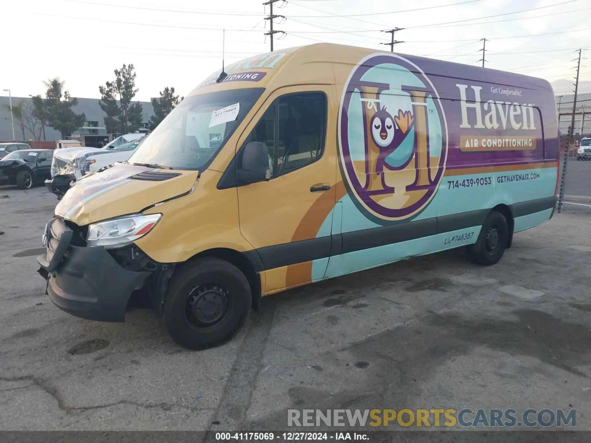 2 Photograph of a damaged car W1Y4NDHY5PT143292 MERCEDES-BENZ SPRINTER 2500 2023