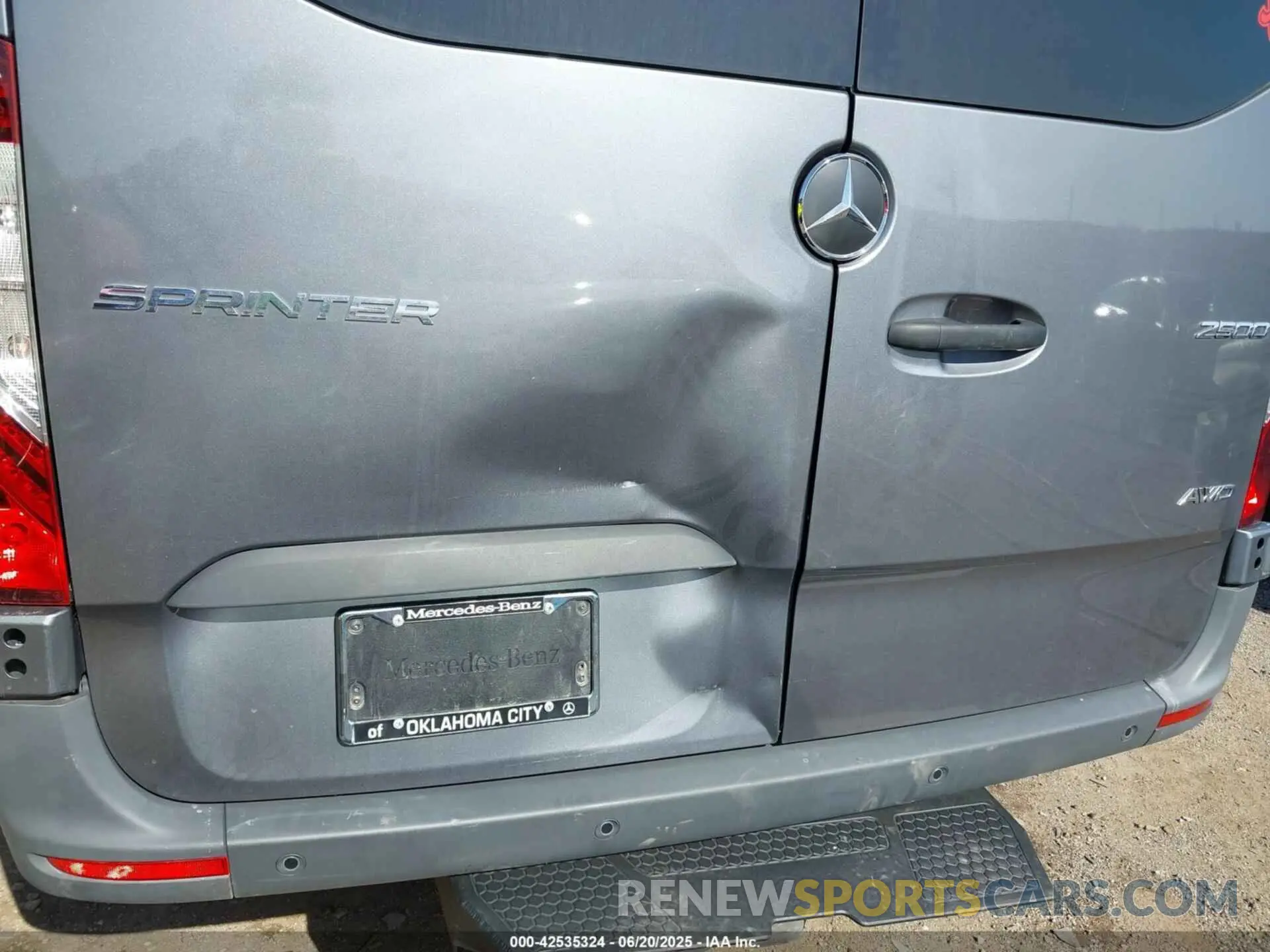 6 Photograph of a damaged car W1W4NCVY7RT156717 MERCEDES-BENZ SPRINTER 2500 2024