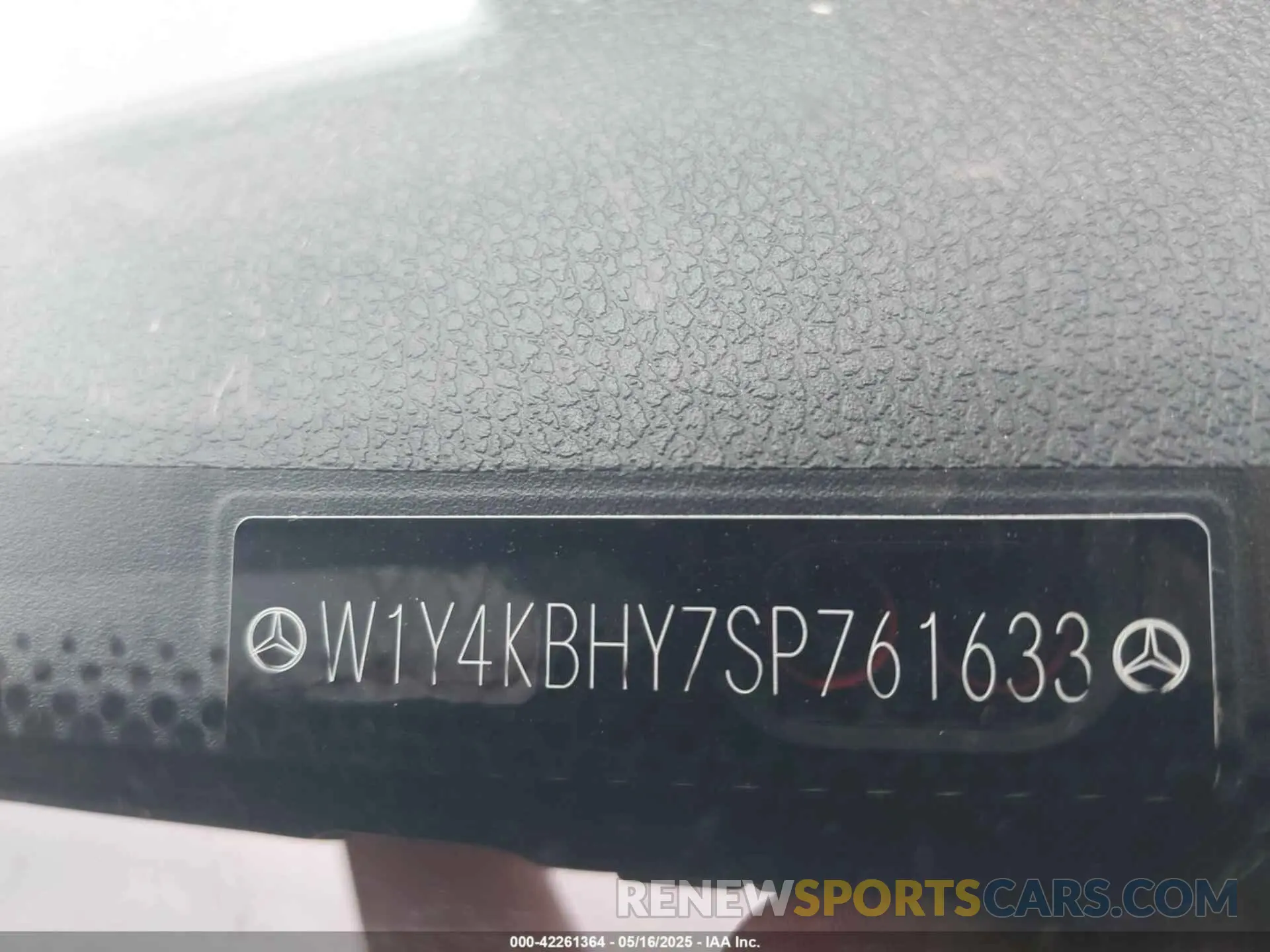 9 Photograph of a damaged car W1Y4KBHY7SP761633 MERCEDES-BENZ SPRINTER 2500 2025