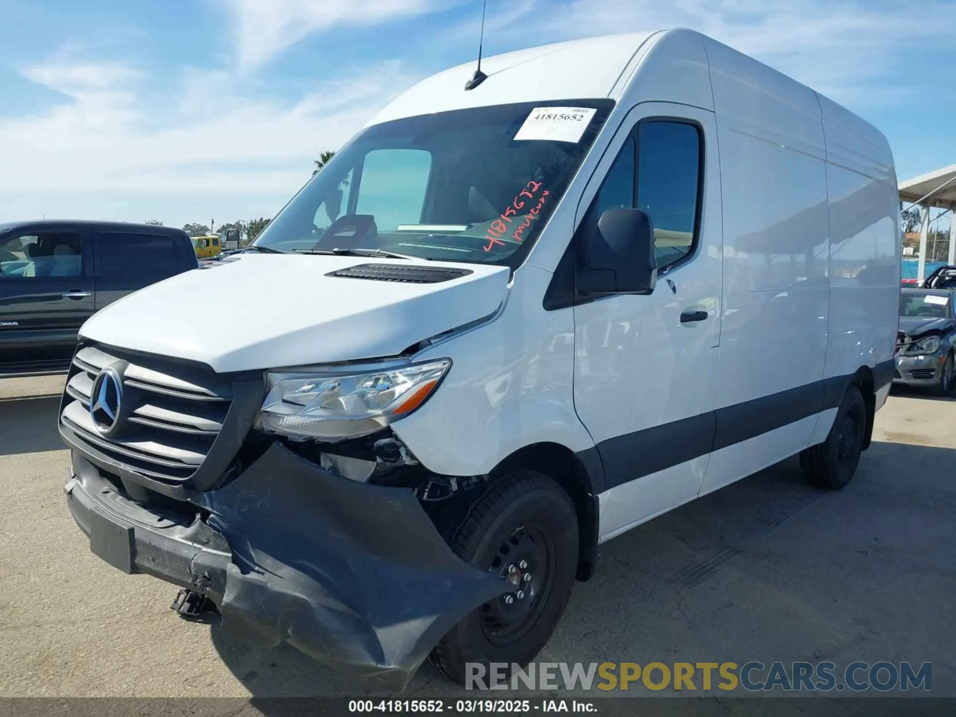 2 Photograph of a damaged car W1Y4NBHY4ST205052 MERCEDES-BENZ SPRINTER 2500 2025
