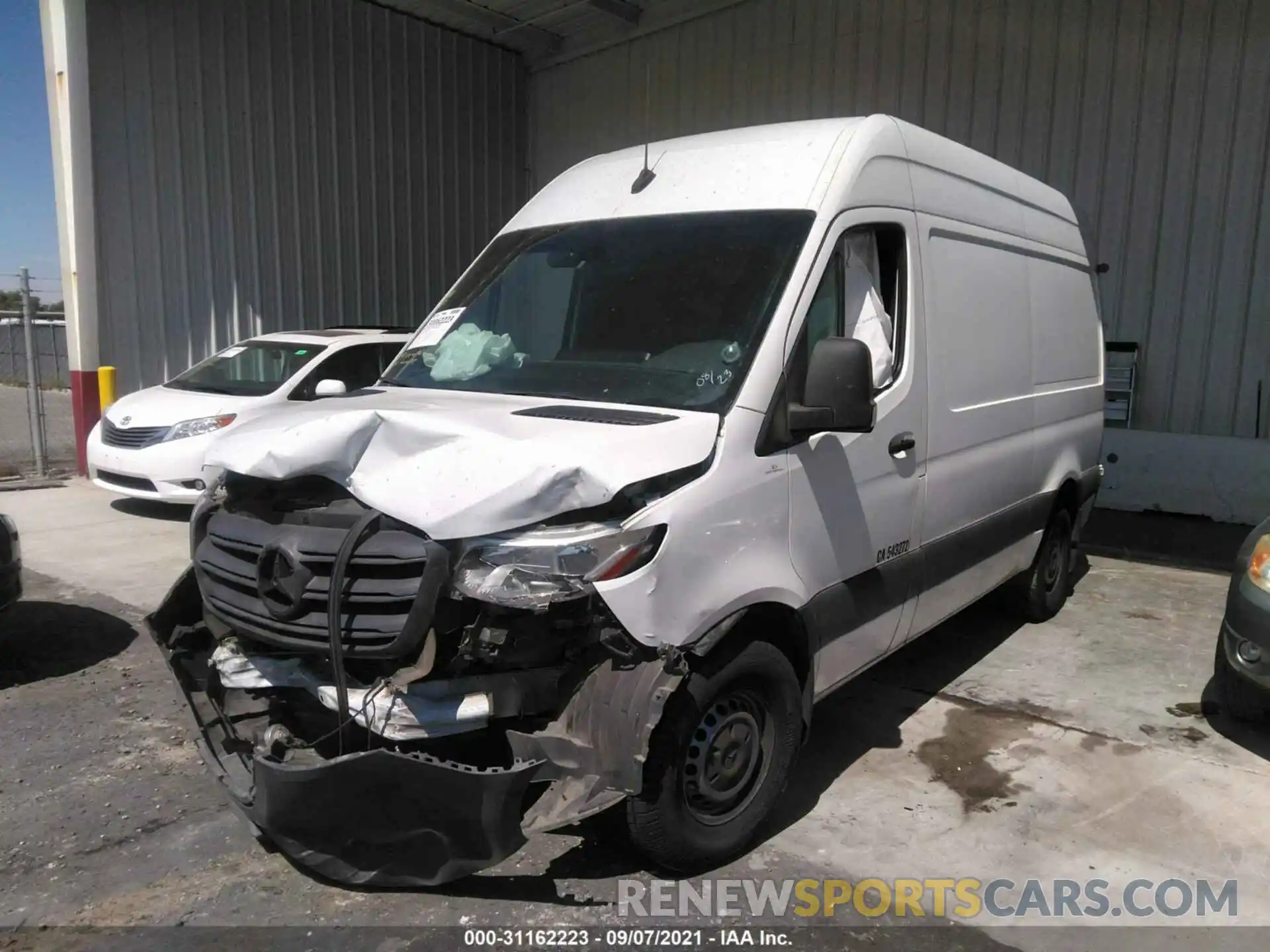 2 Photograph of a damaged car WD3PF0CD8KP057711 MERCEDES-BENZ SPRINTER CARGO VAN 2019