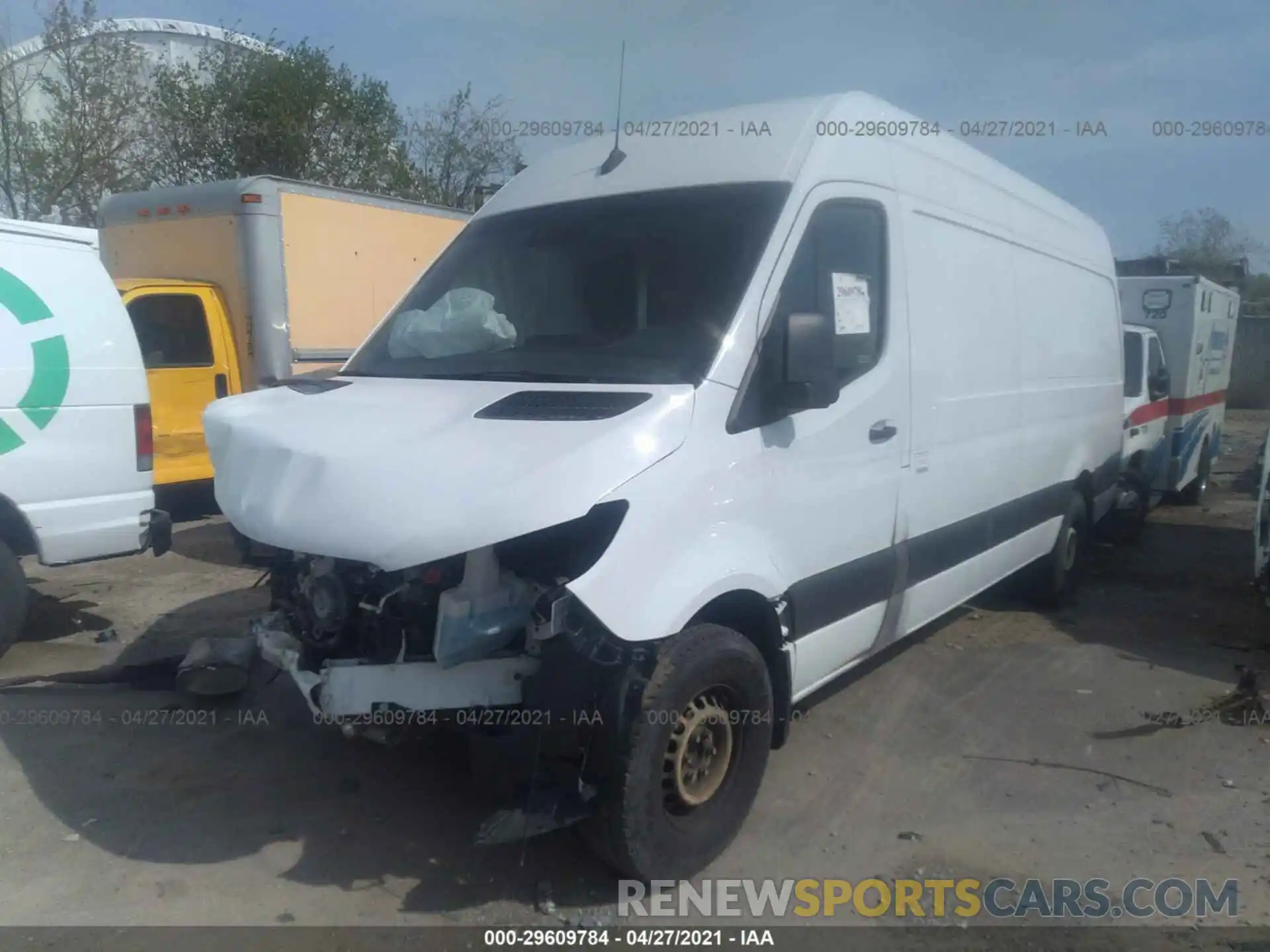 2 Photograph of a damaged car WD3PF1CD6KP052626 MERCEDES-BENZ SPRINTER CARGO VAN 2019