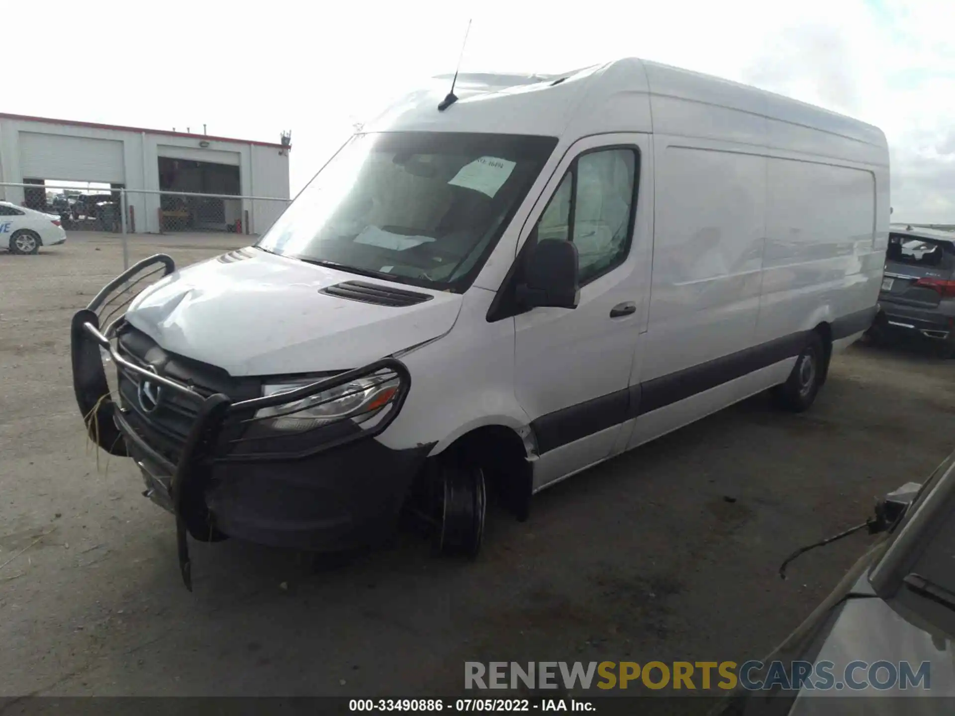 2 Photograph of a damaged car W1W4EDHY4LT039718 MERCEDES-BENZ SPRINTER CARGO VAN 2020