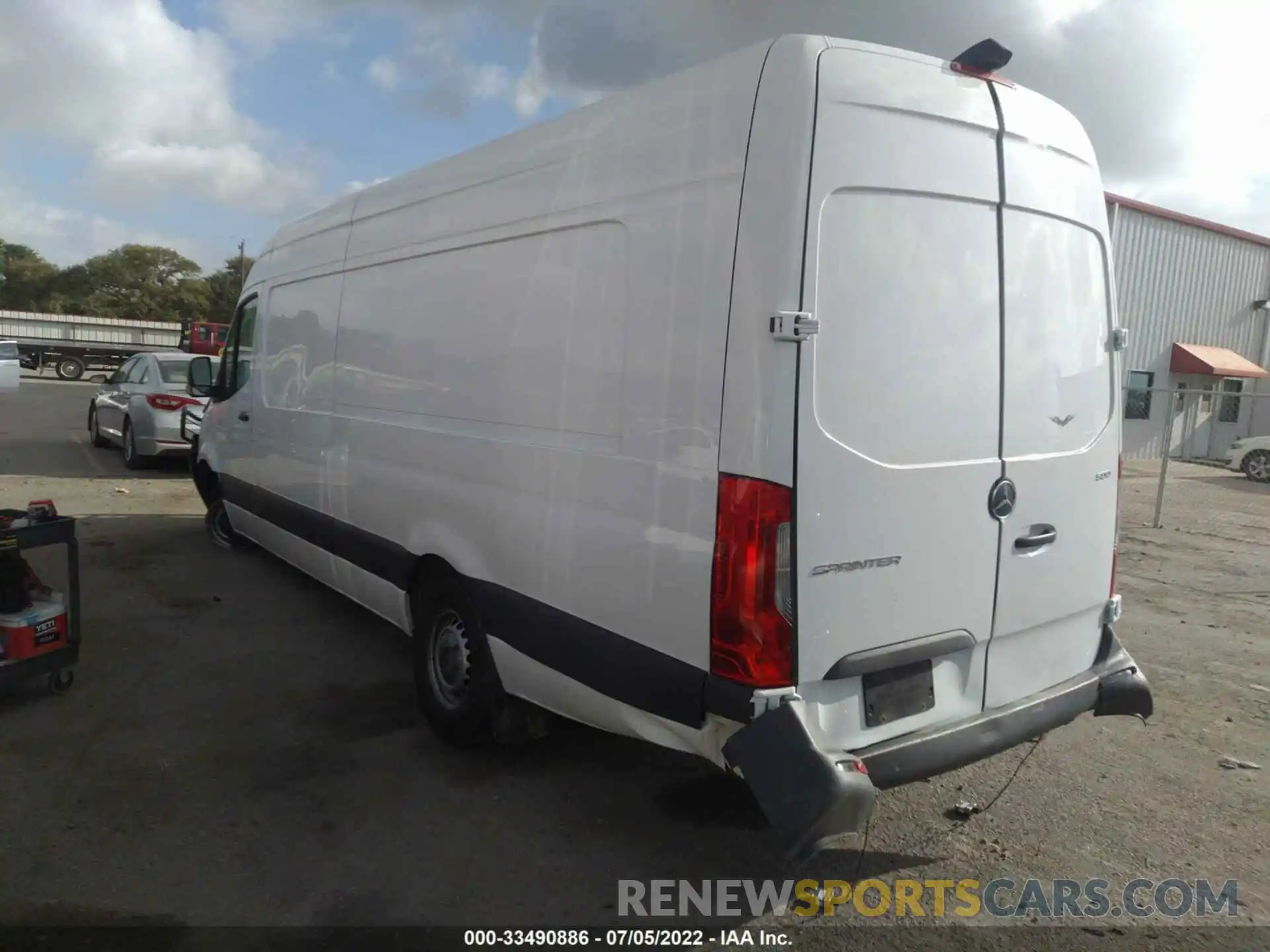 3 Photograph of a damaged car W1W4EDHY4LT039718 MERCEDES-BENZ SPRINTER CARGO VAN 2020