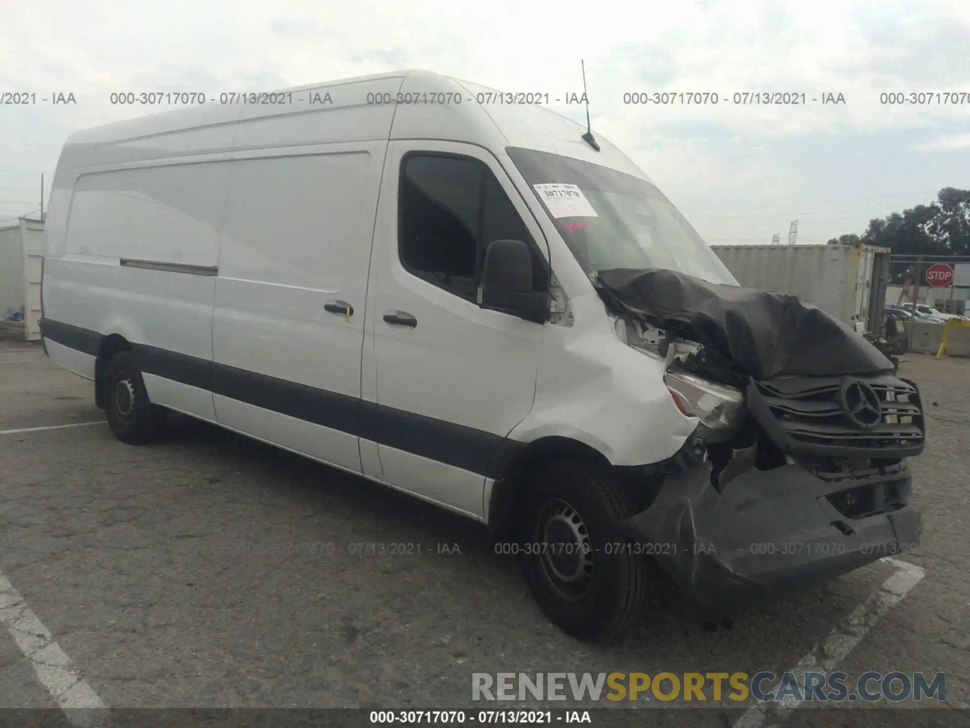 1 Photograph of a damaged car W1Y4EDHYXLT038158 MERCEDES-BENZ SPRINTER CARGO VAN 2020