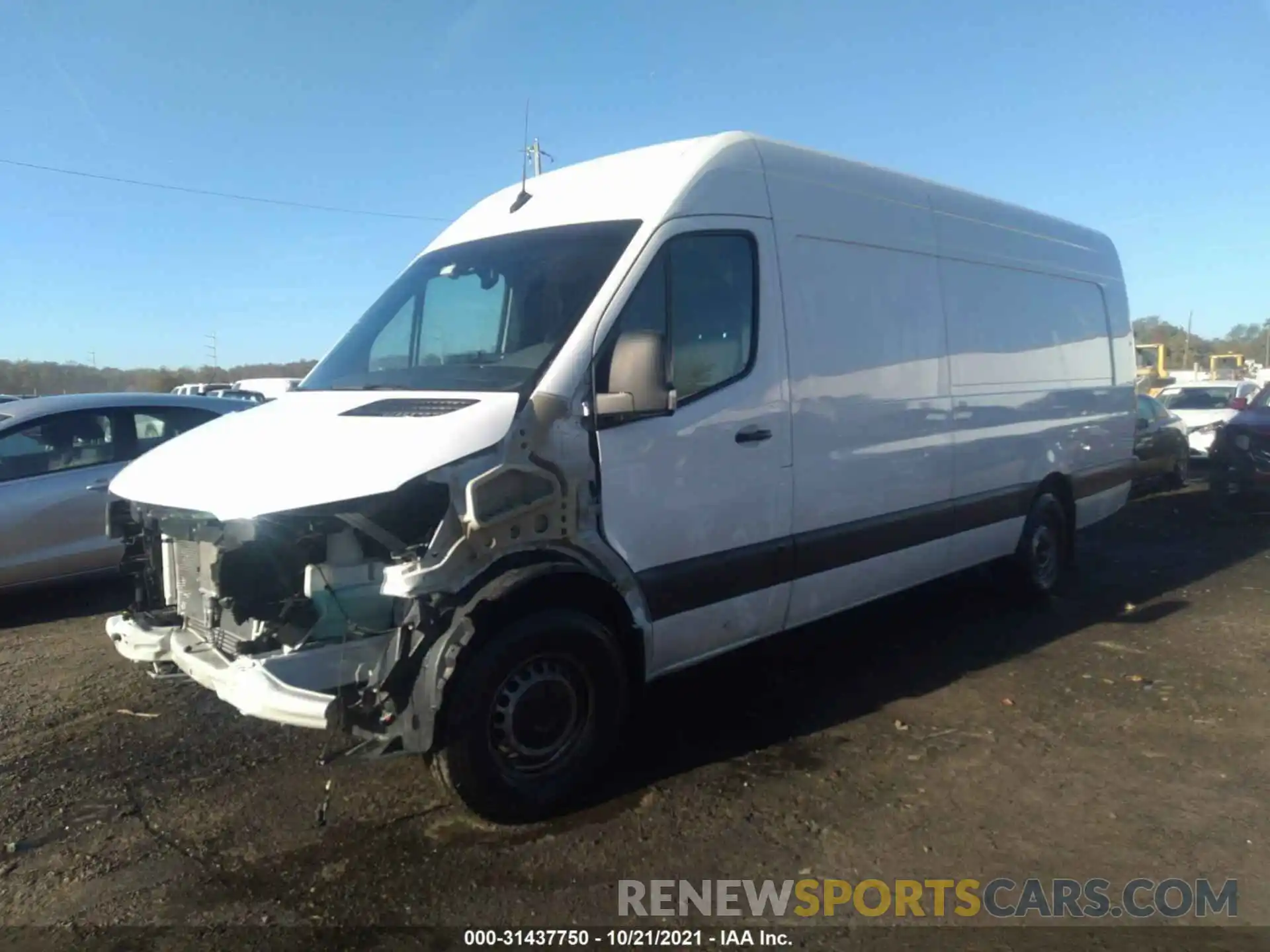 2 Photograph of a damaged car W1W4DDHY2MT047921 MERCEDES-BENZ SPRINTER CARGO VAN 2021