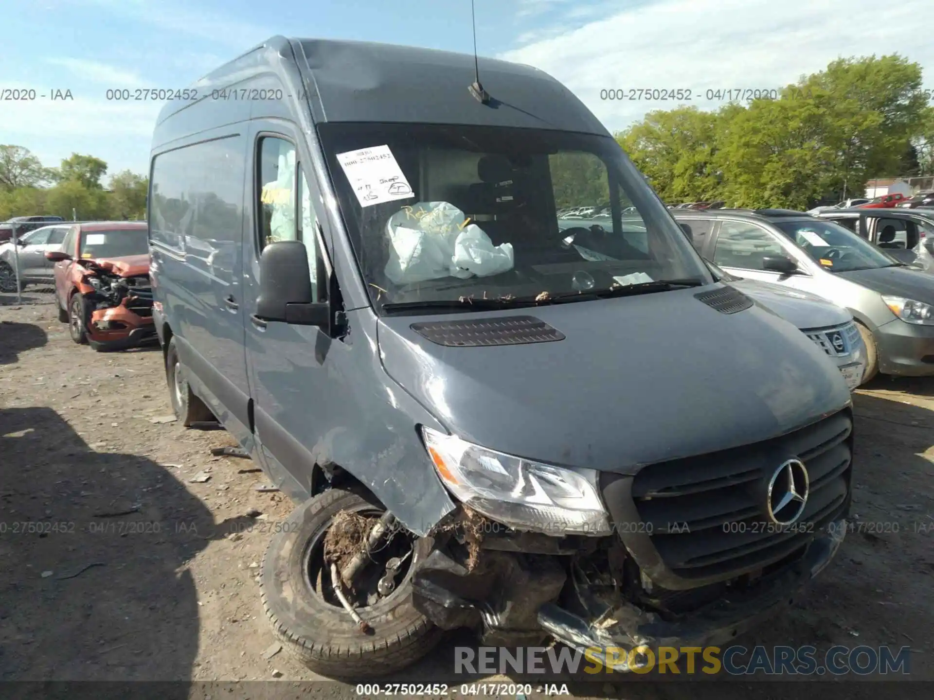 1 Photograph of a damaged car WD4PF0CD2KP034484 MERCEDES-BENZ SPRINTER VAN 2019