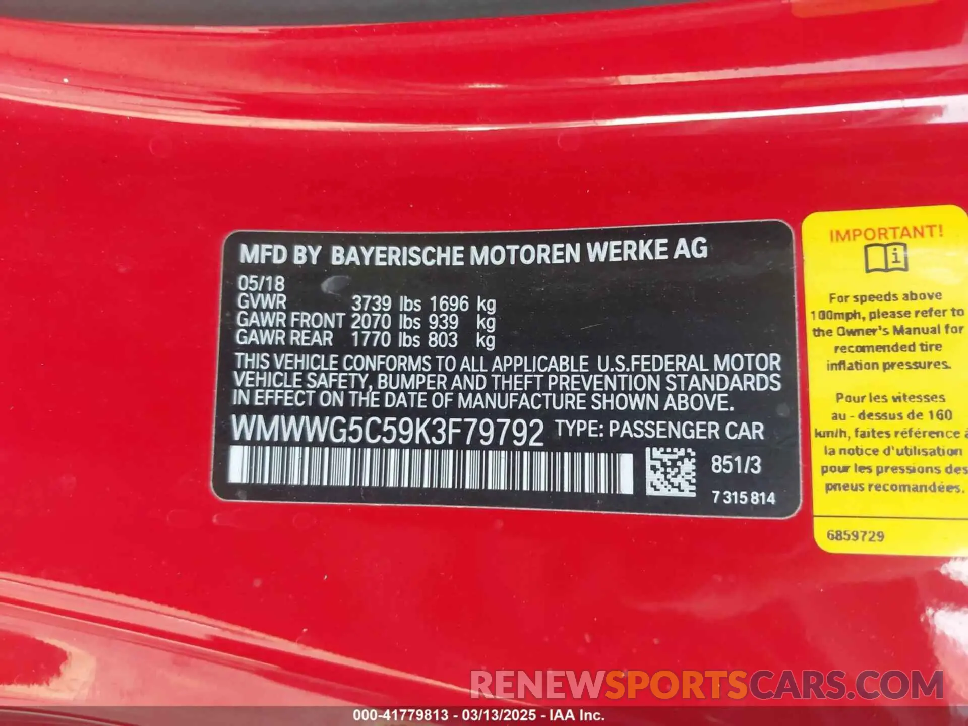 9 Photograph of a damaged car WMWWG5C59K3F79792 MINI CONVERTIBLE 2019