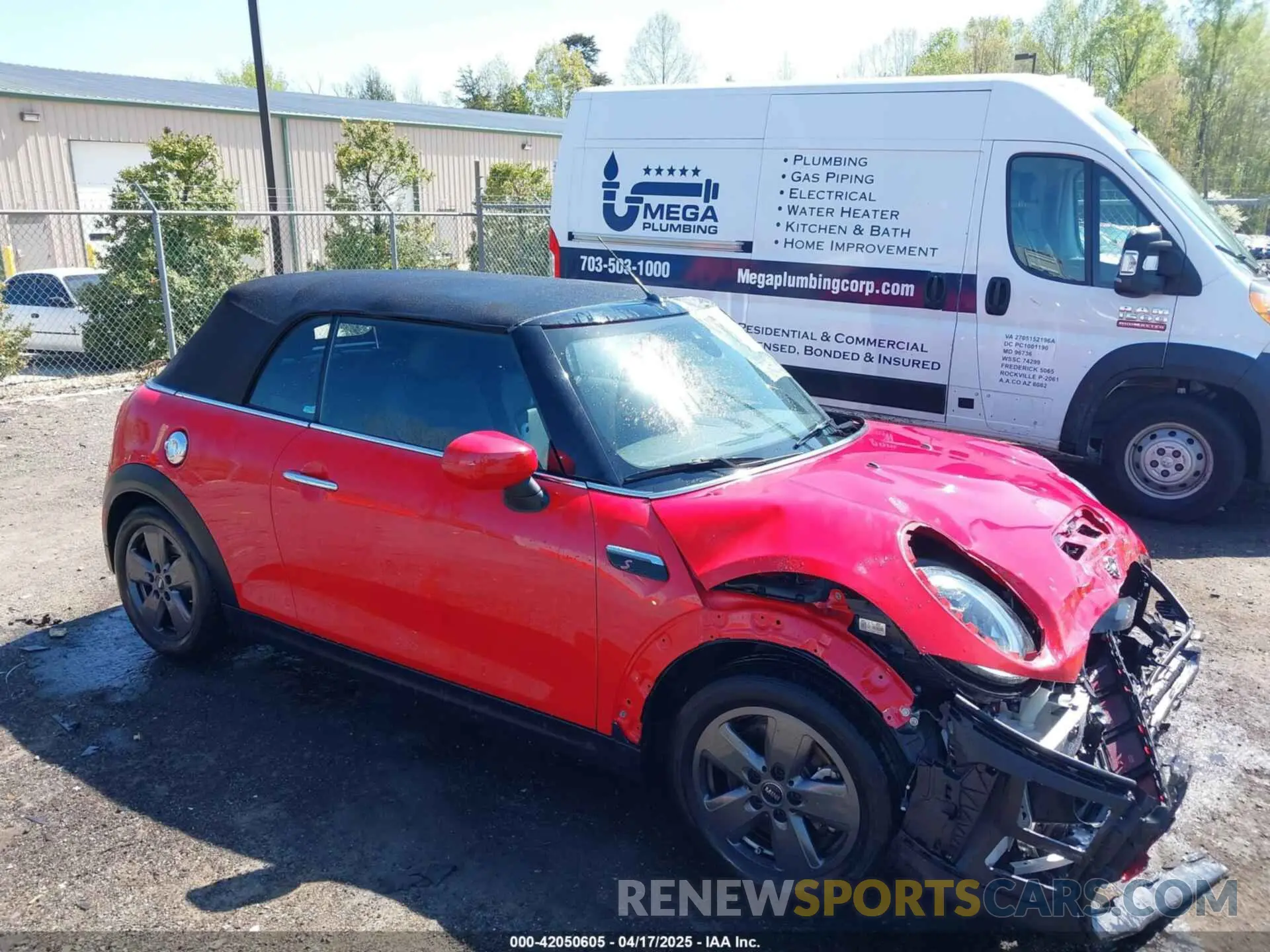 1 Photograph of a damaged car WMW43DL0XN3P17472 MINI CONVERTIBLE 2022